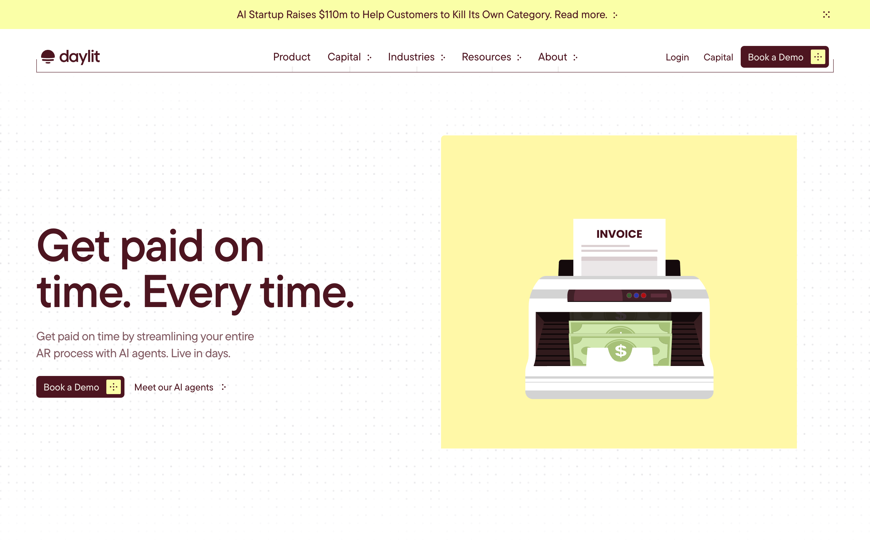 Daylit website screenshot