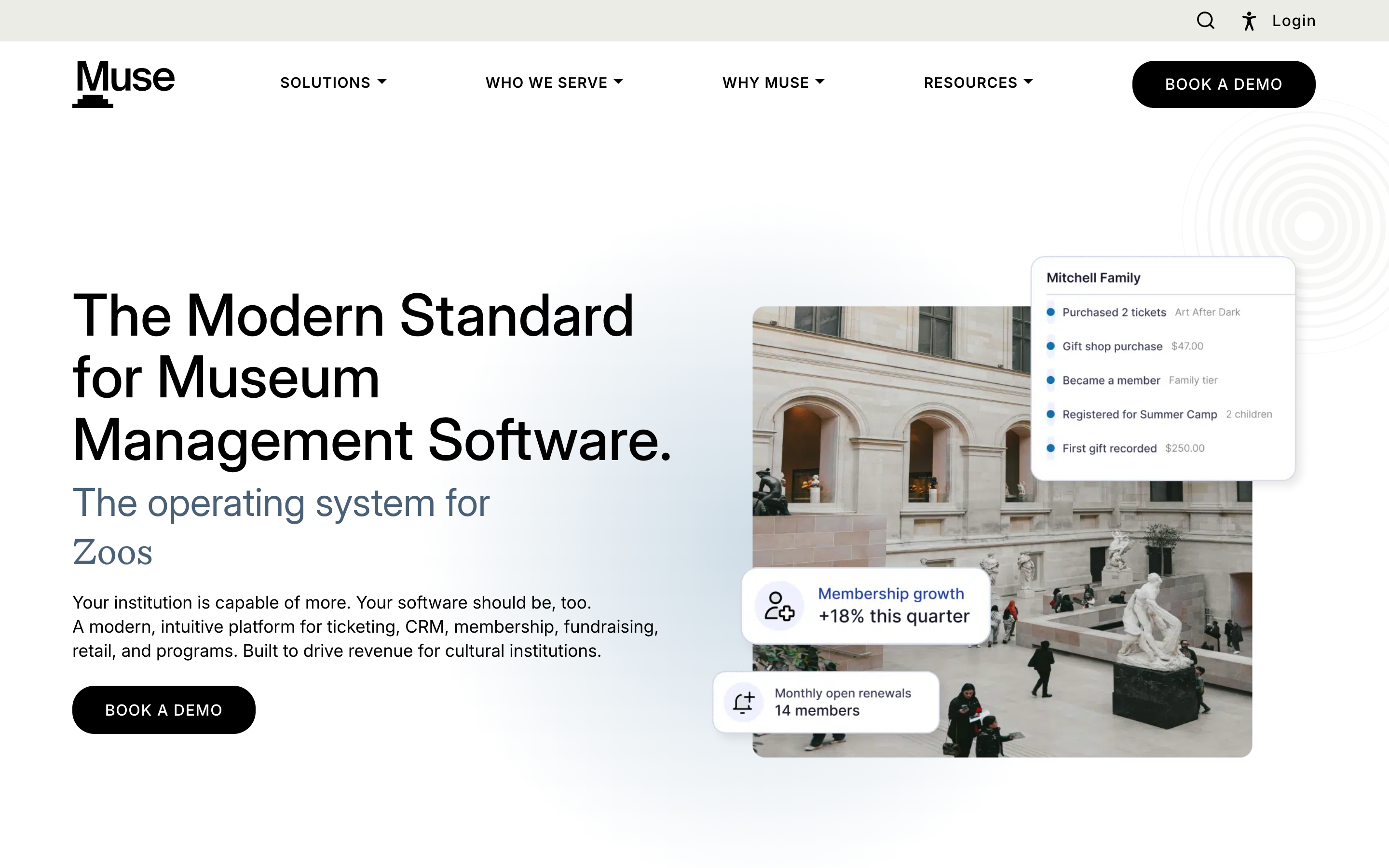 Musesoftware website screenshot