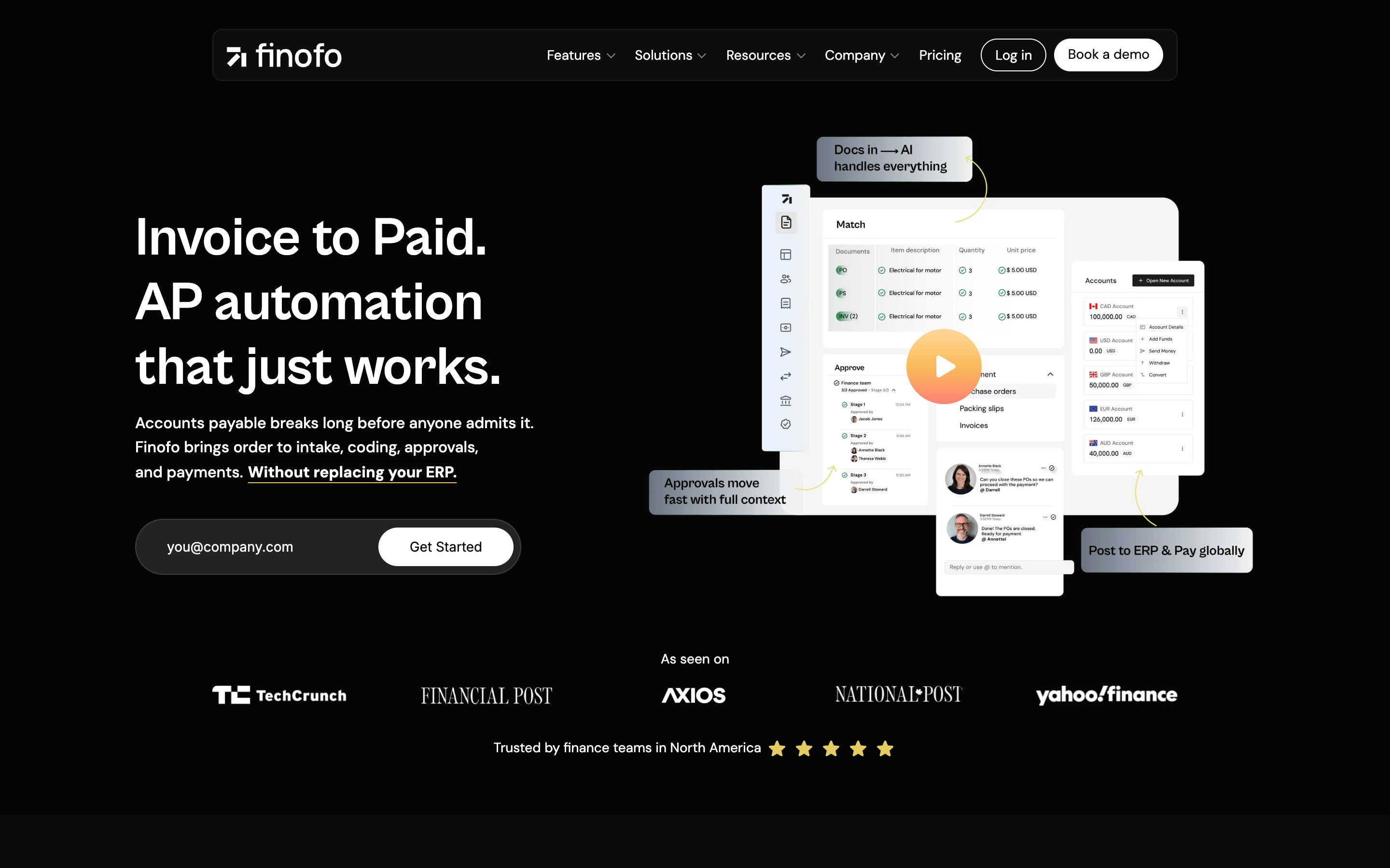 Finofo website screenshot
