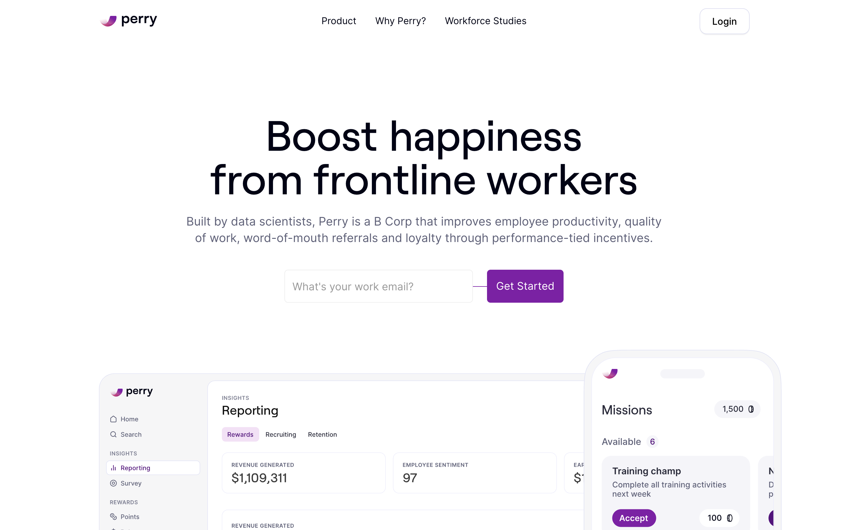 Joinperry website screenshot