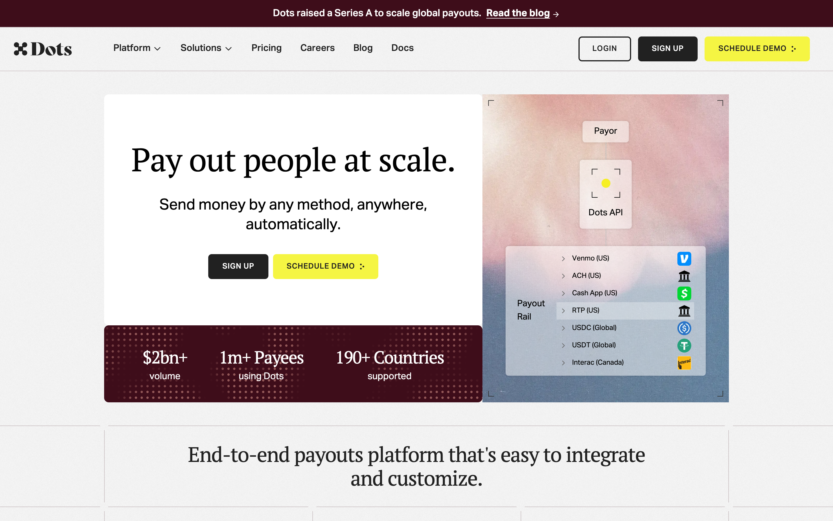 Usedots website screenshot