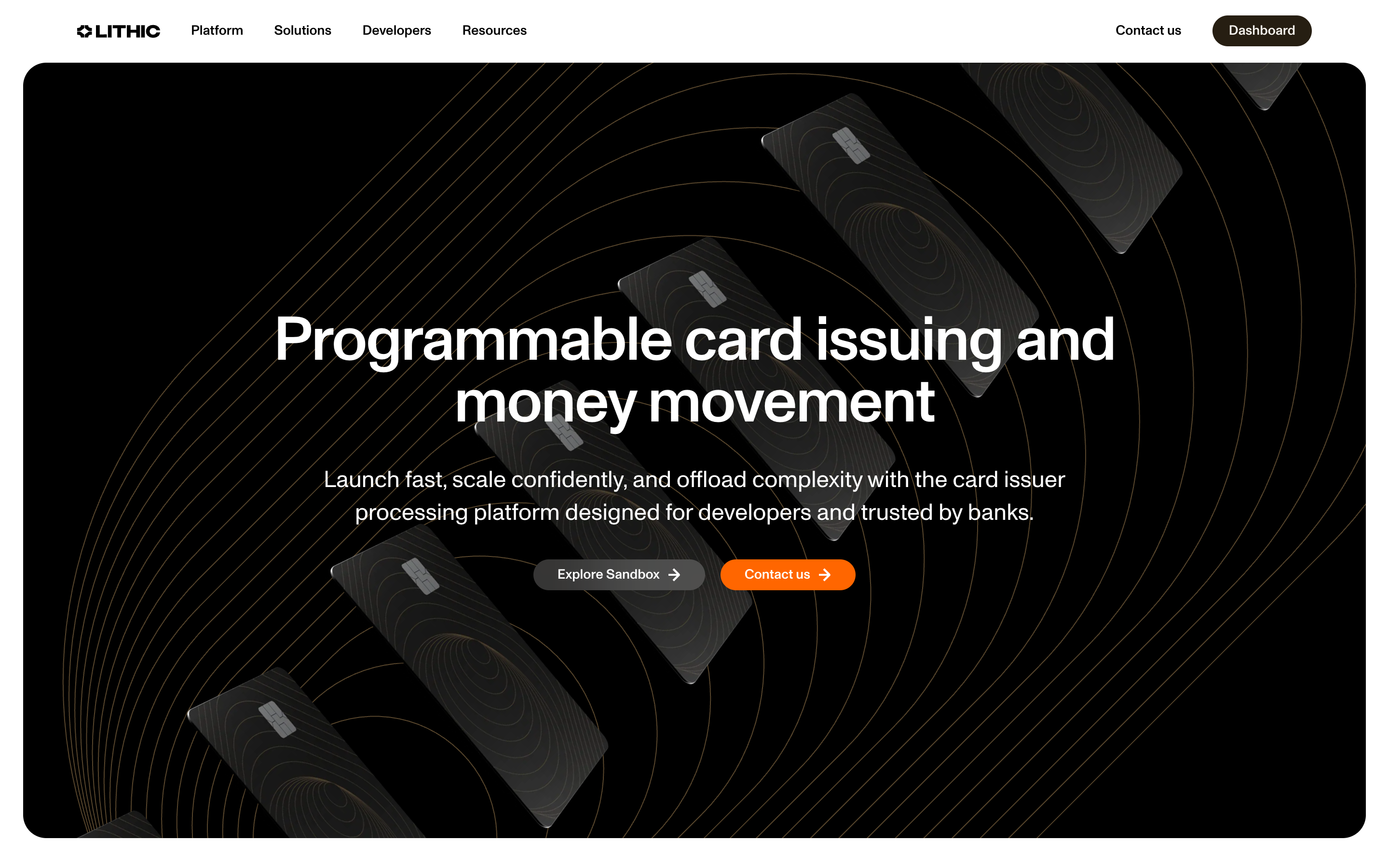Lithic website screenshot