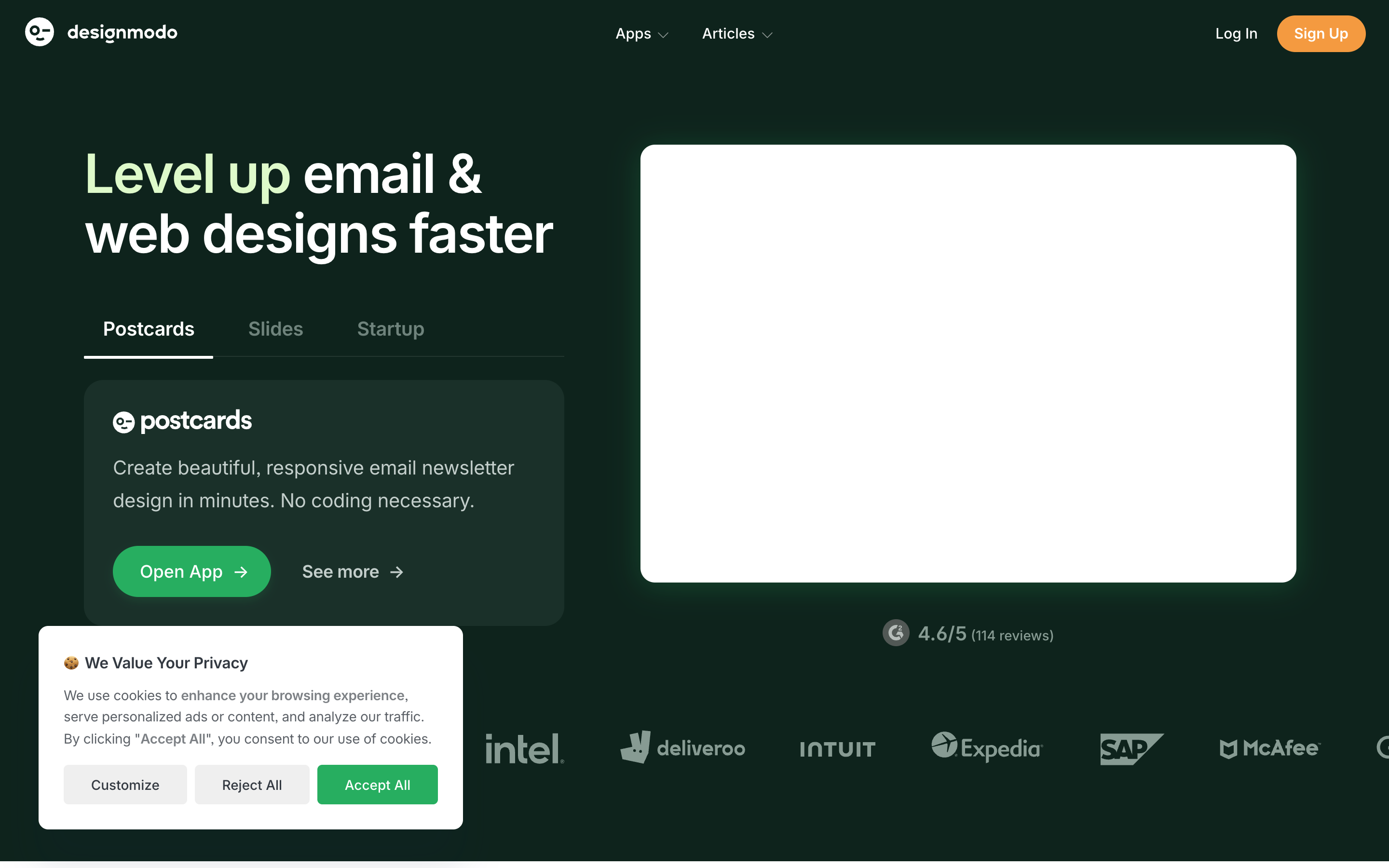 Designmodo website screenshot