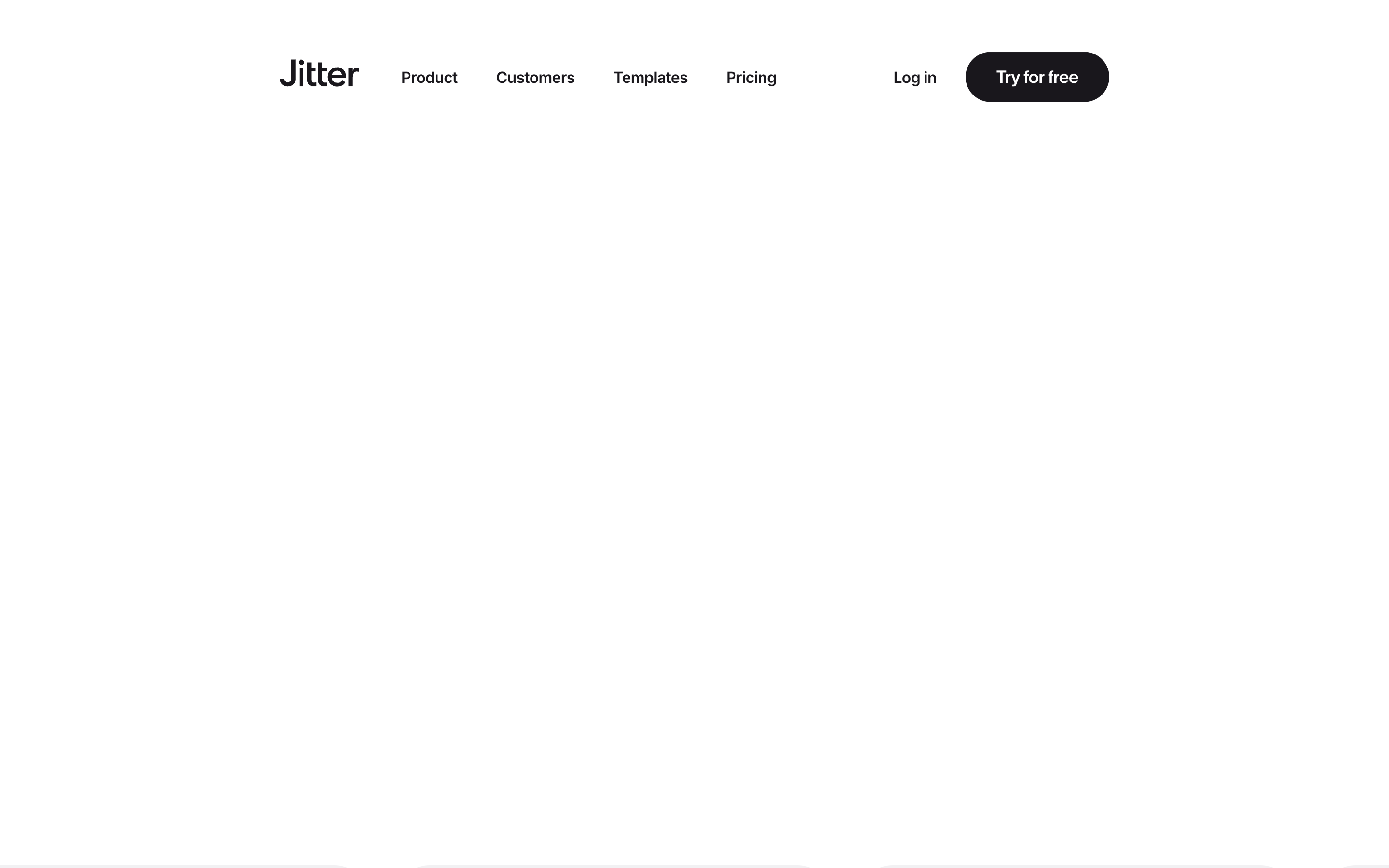 Jitter website screenshot