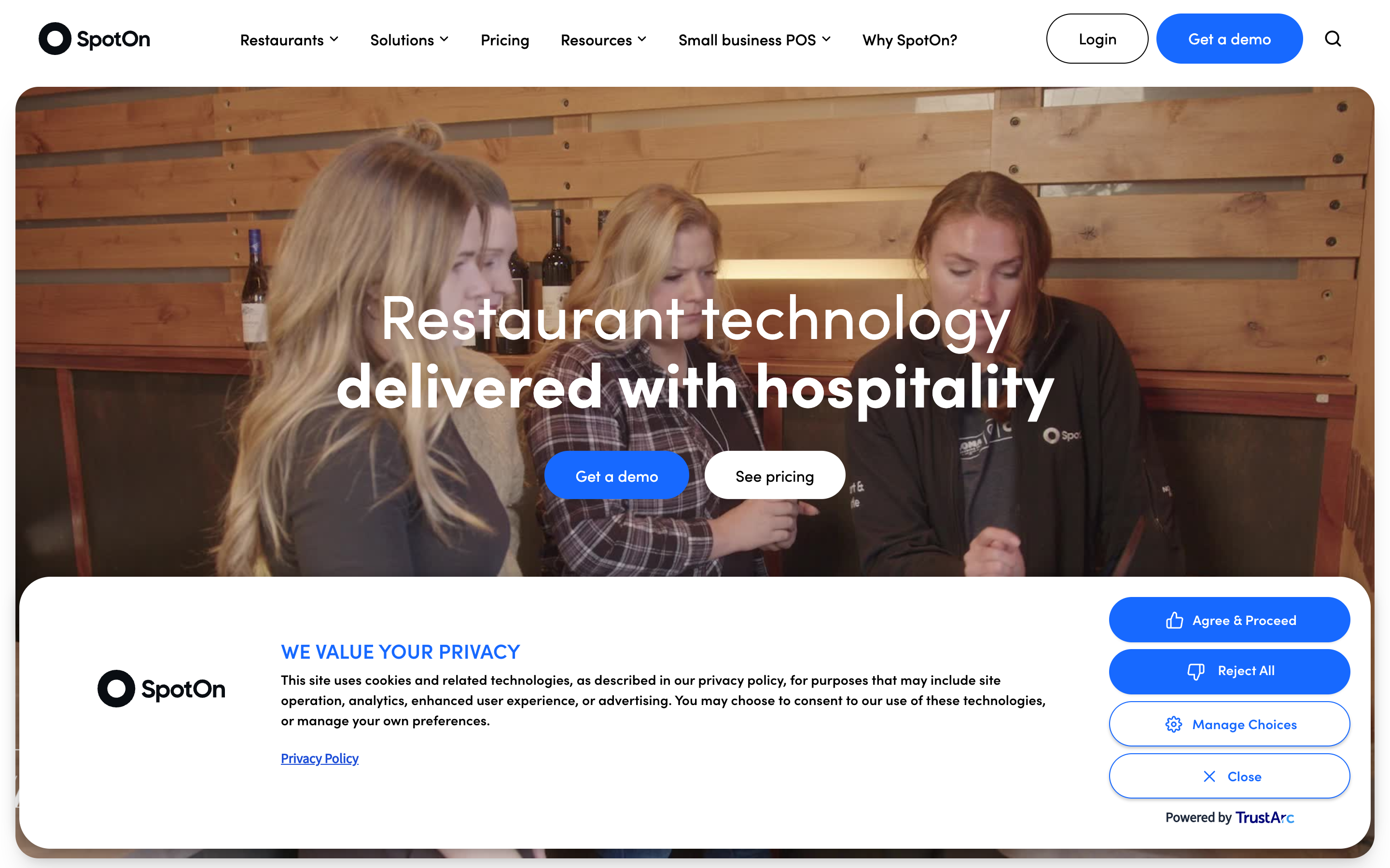 Spoton website screenshot