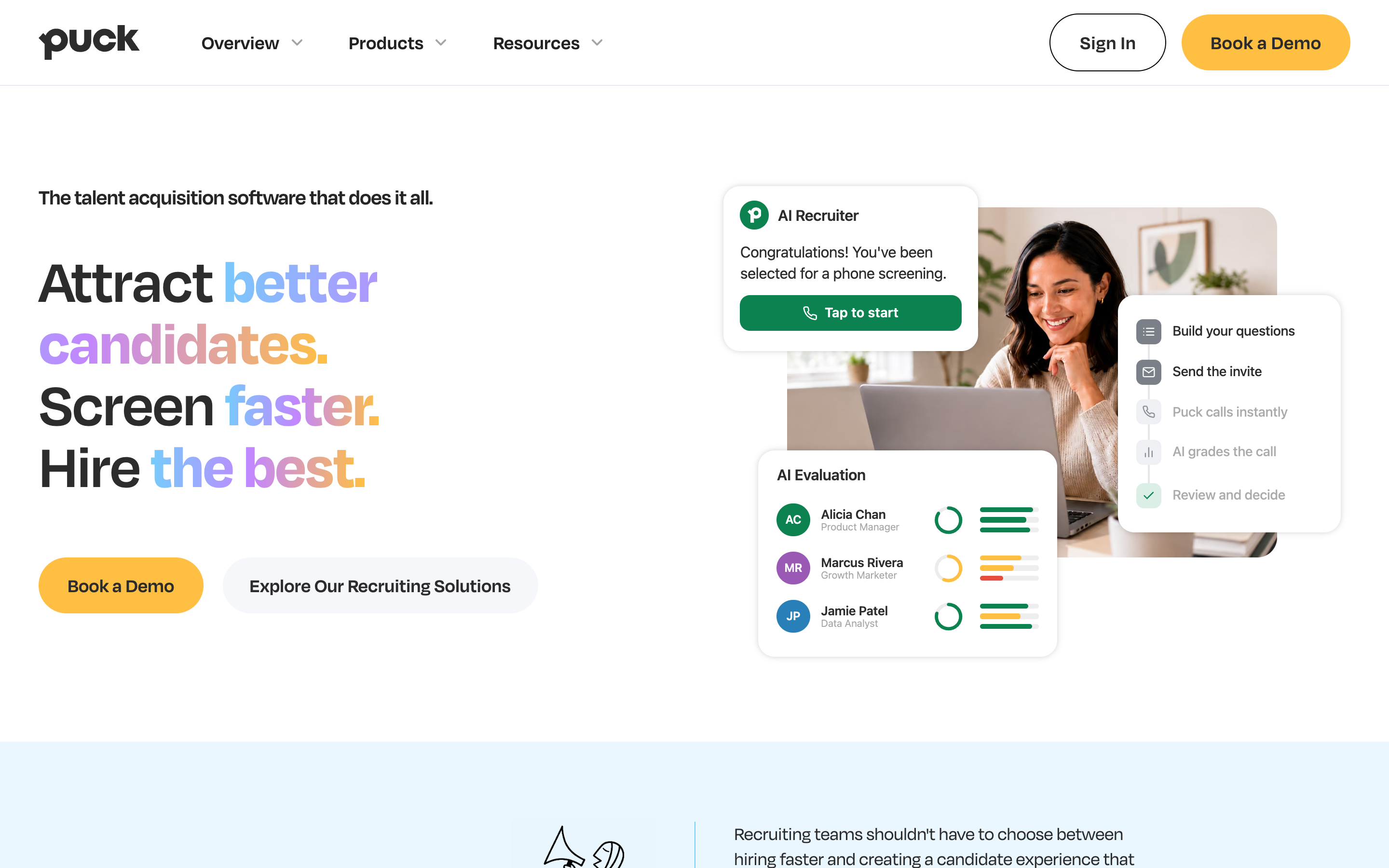 Careerpuck website screenshot