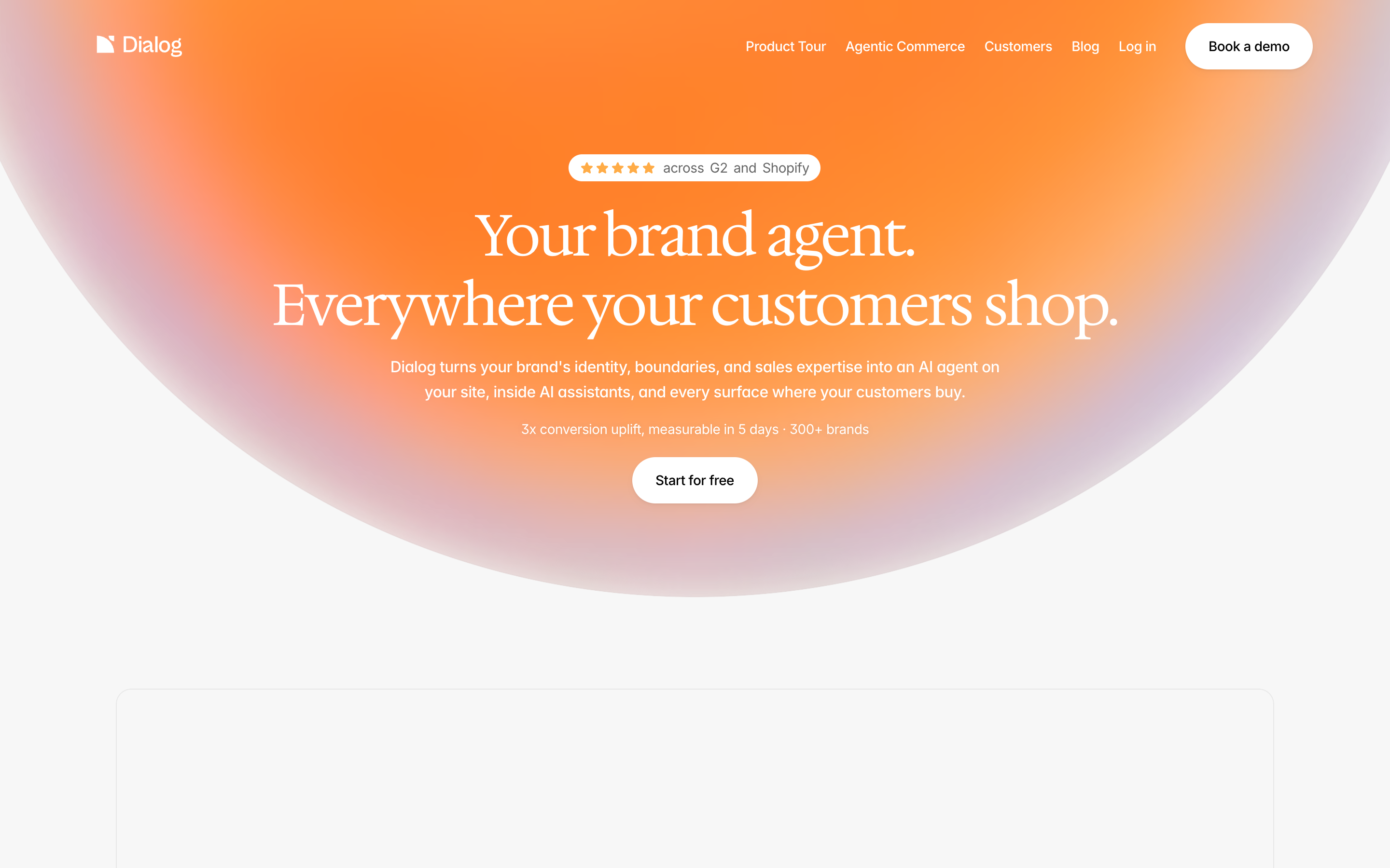 Ask Dialog website screenshot