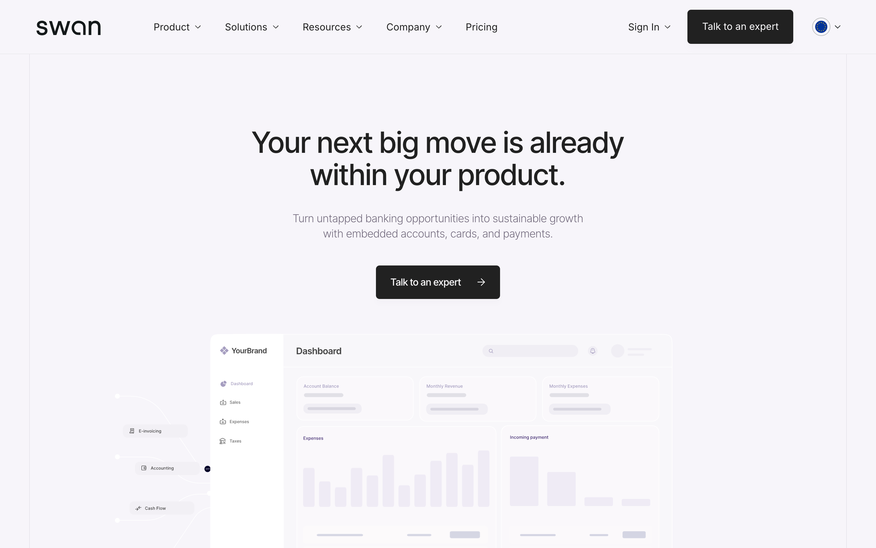 Swan (IO) website screenshot