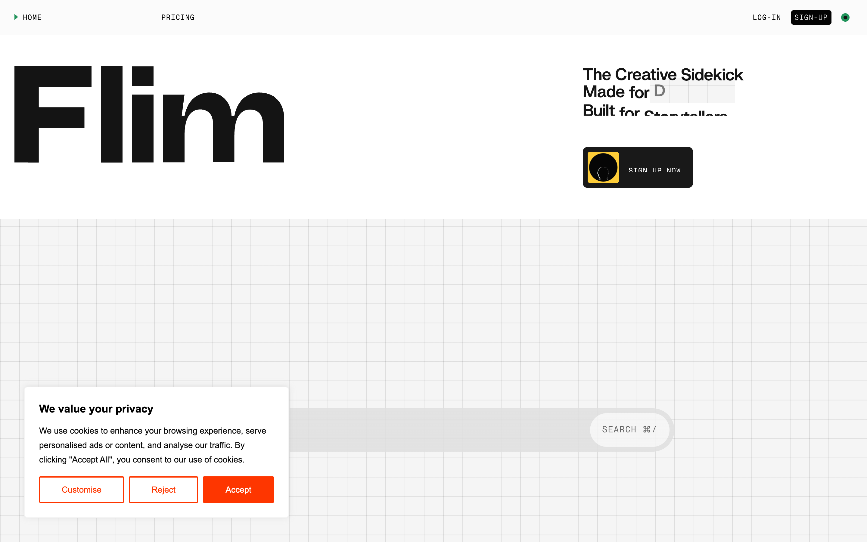 Flim website screenshot