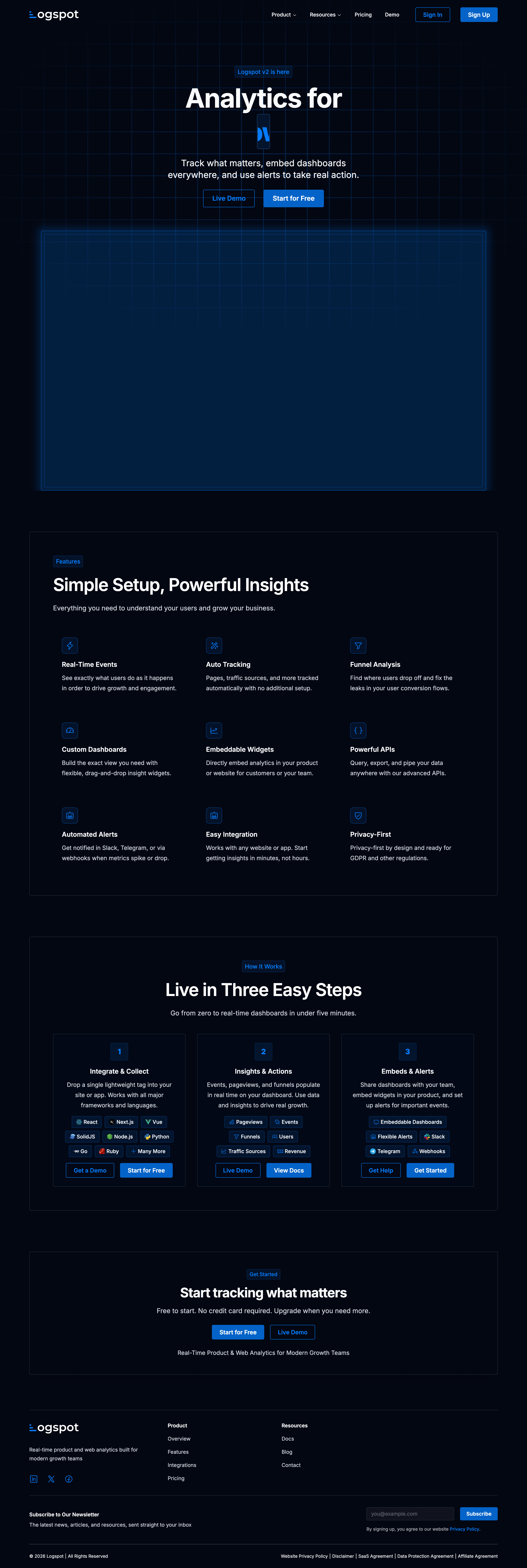 Logspot desktop screenshot