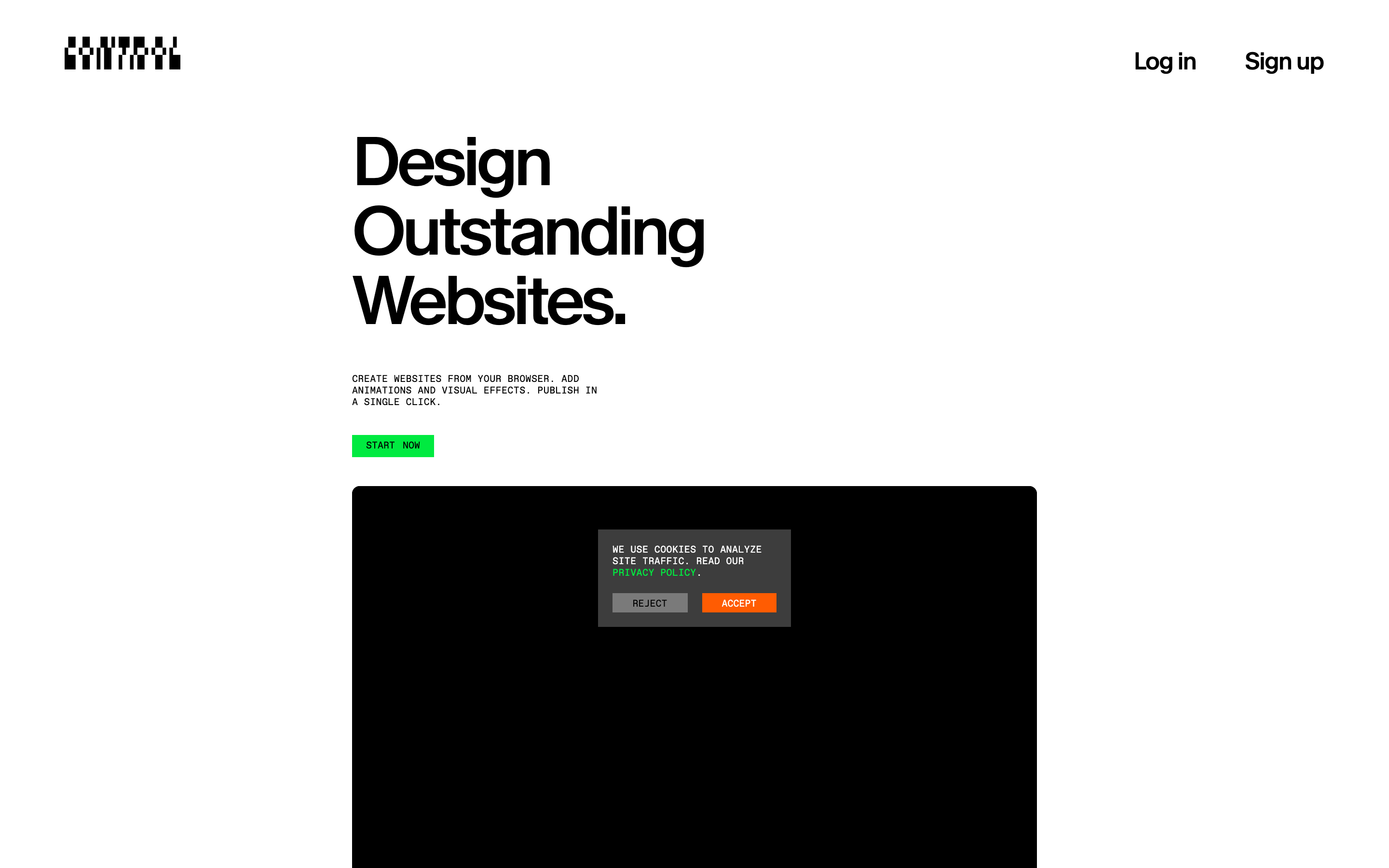 Cntrl website screenshot