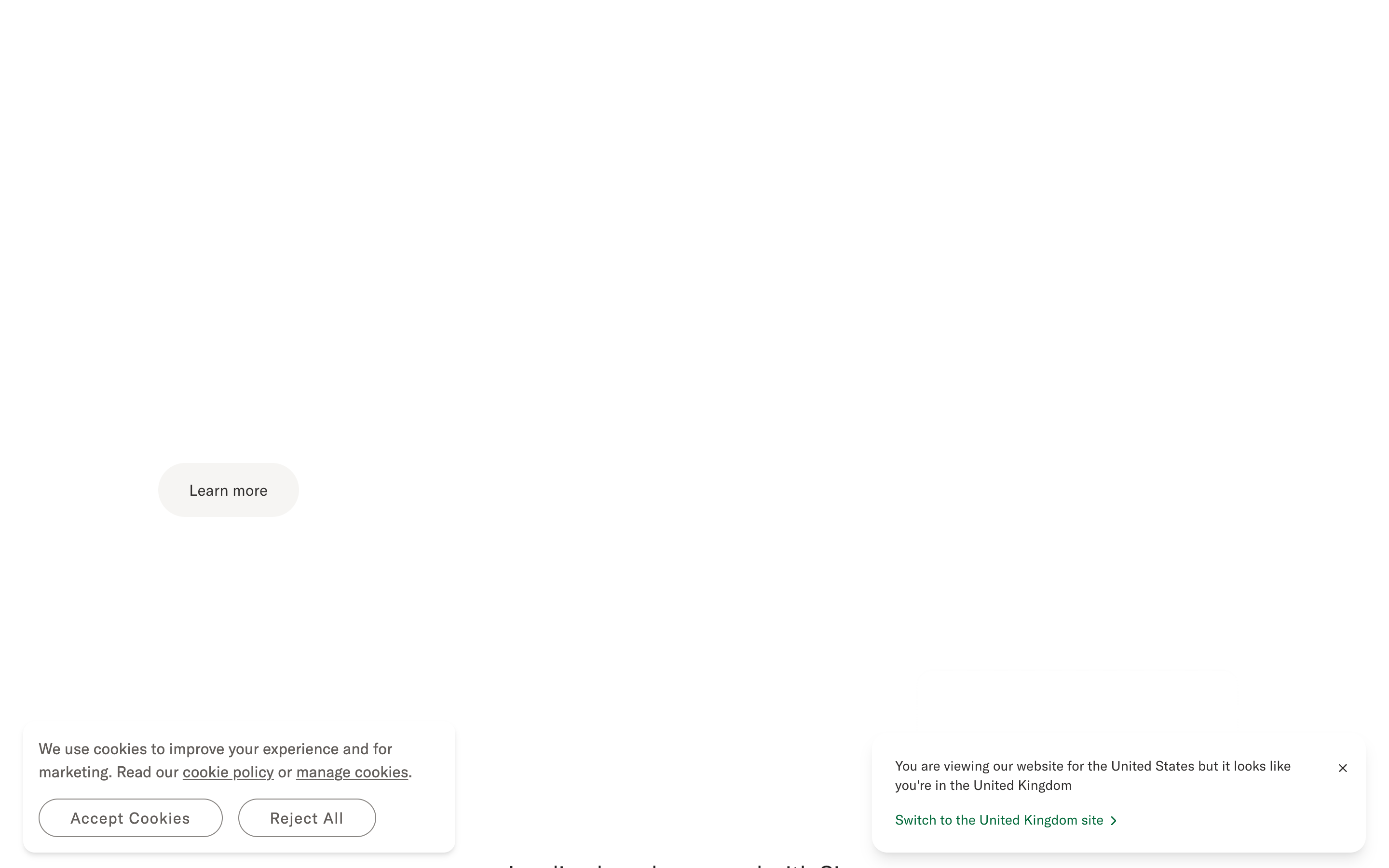 Sierra website screenshot