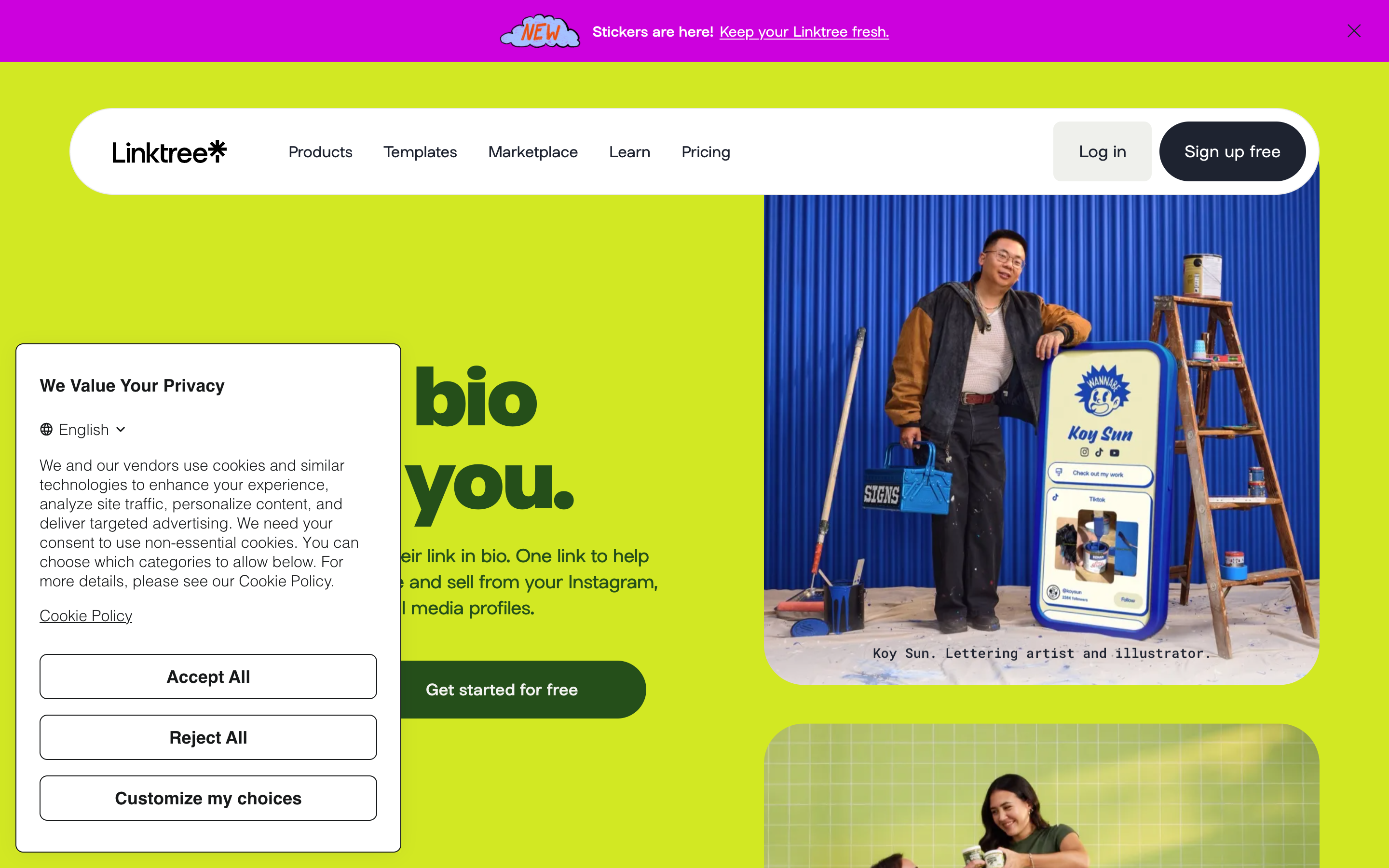 Bento website screenshot