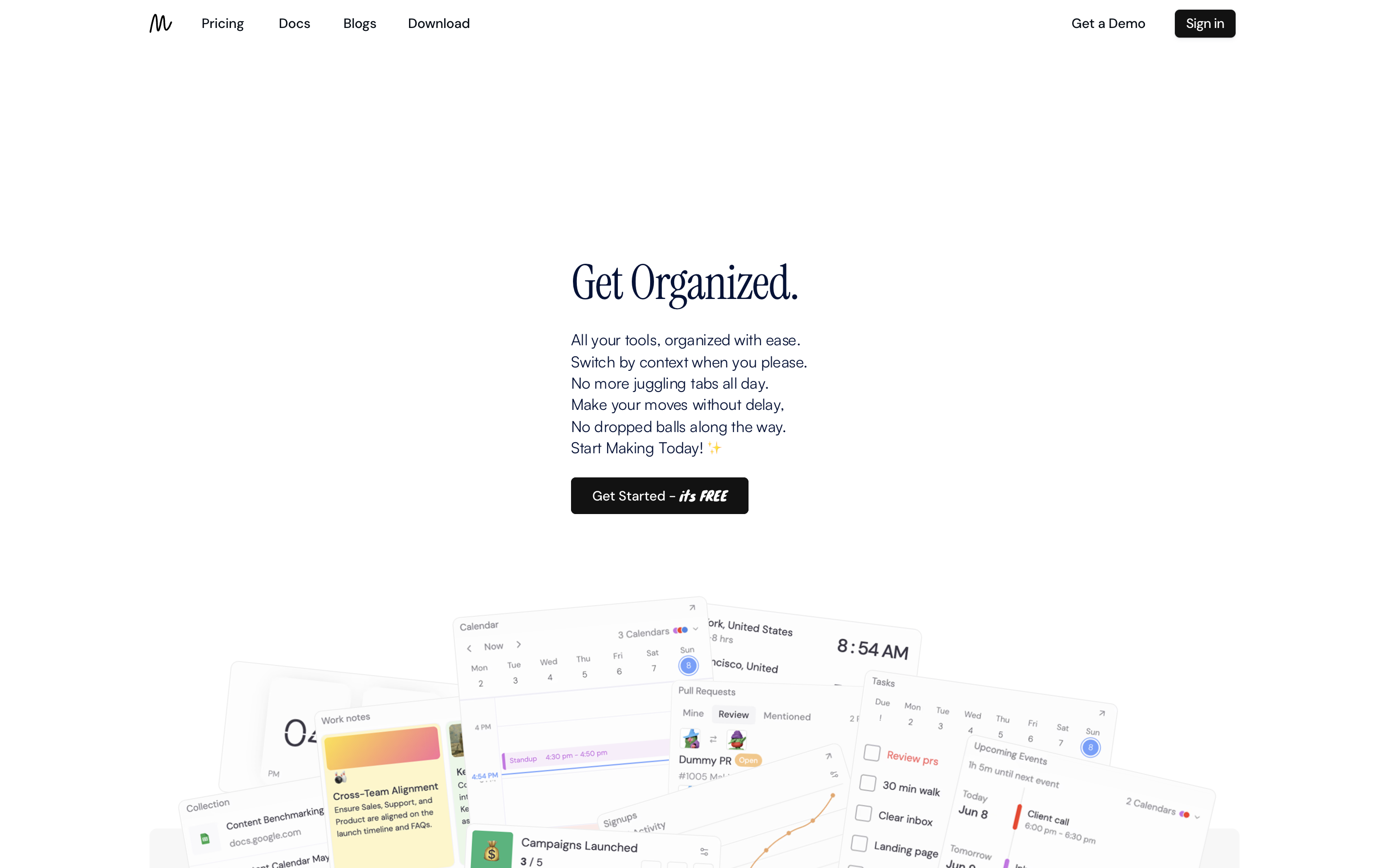 Making Today website screenshot