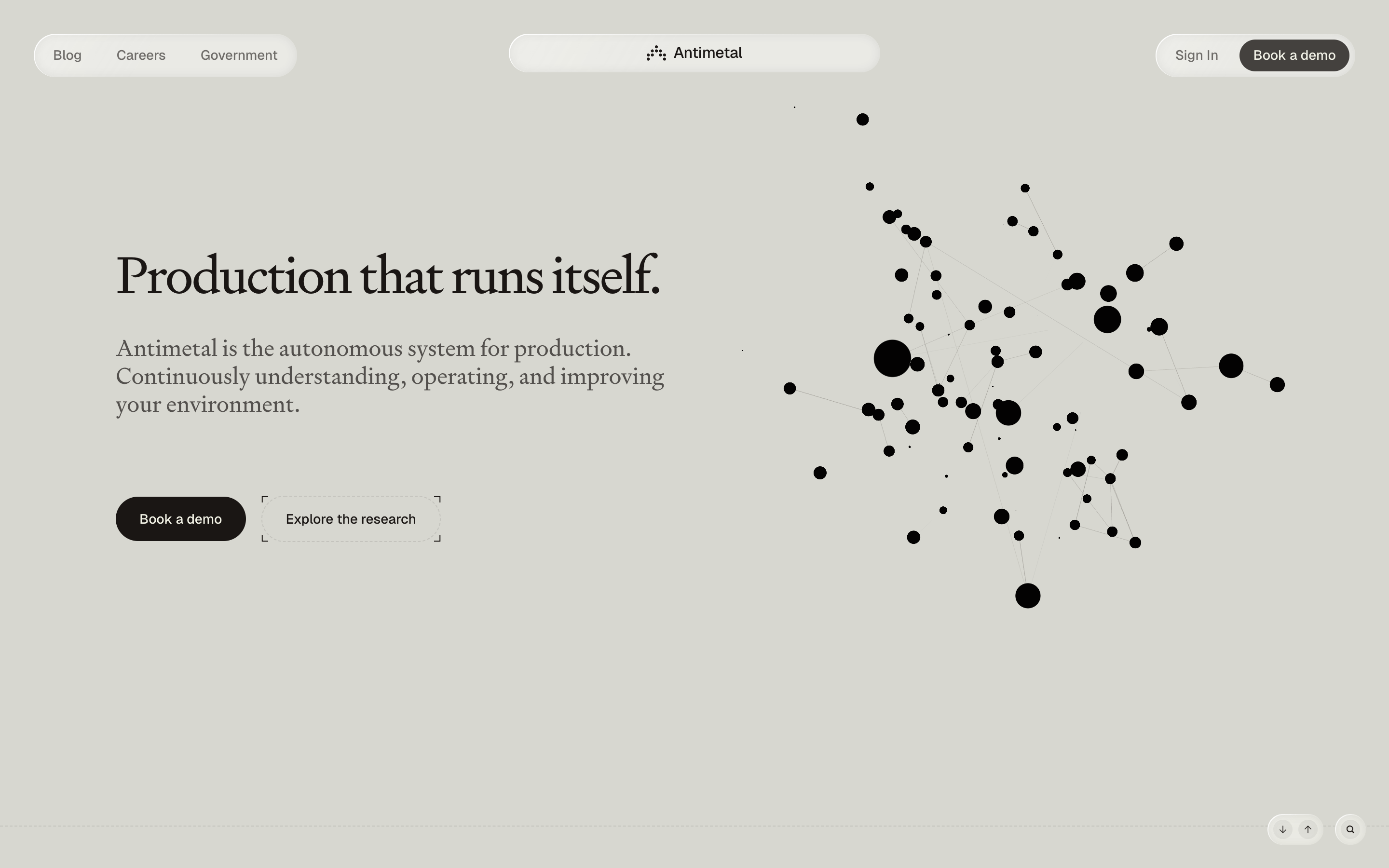 Antimetal website screenshot
