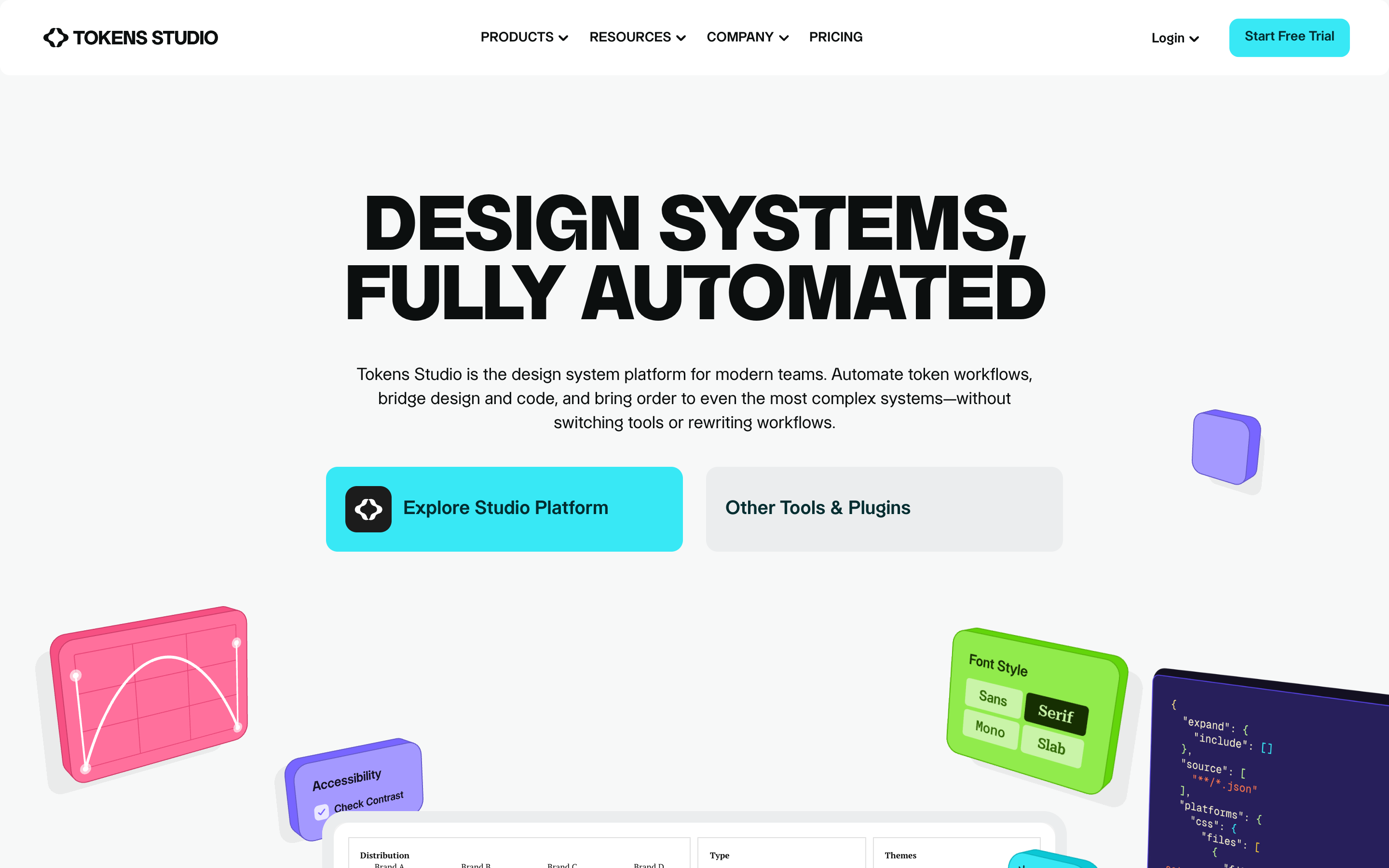 Tokens Studio website screenshot