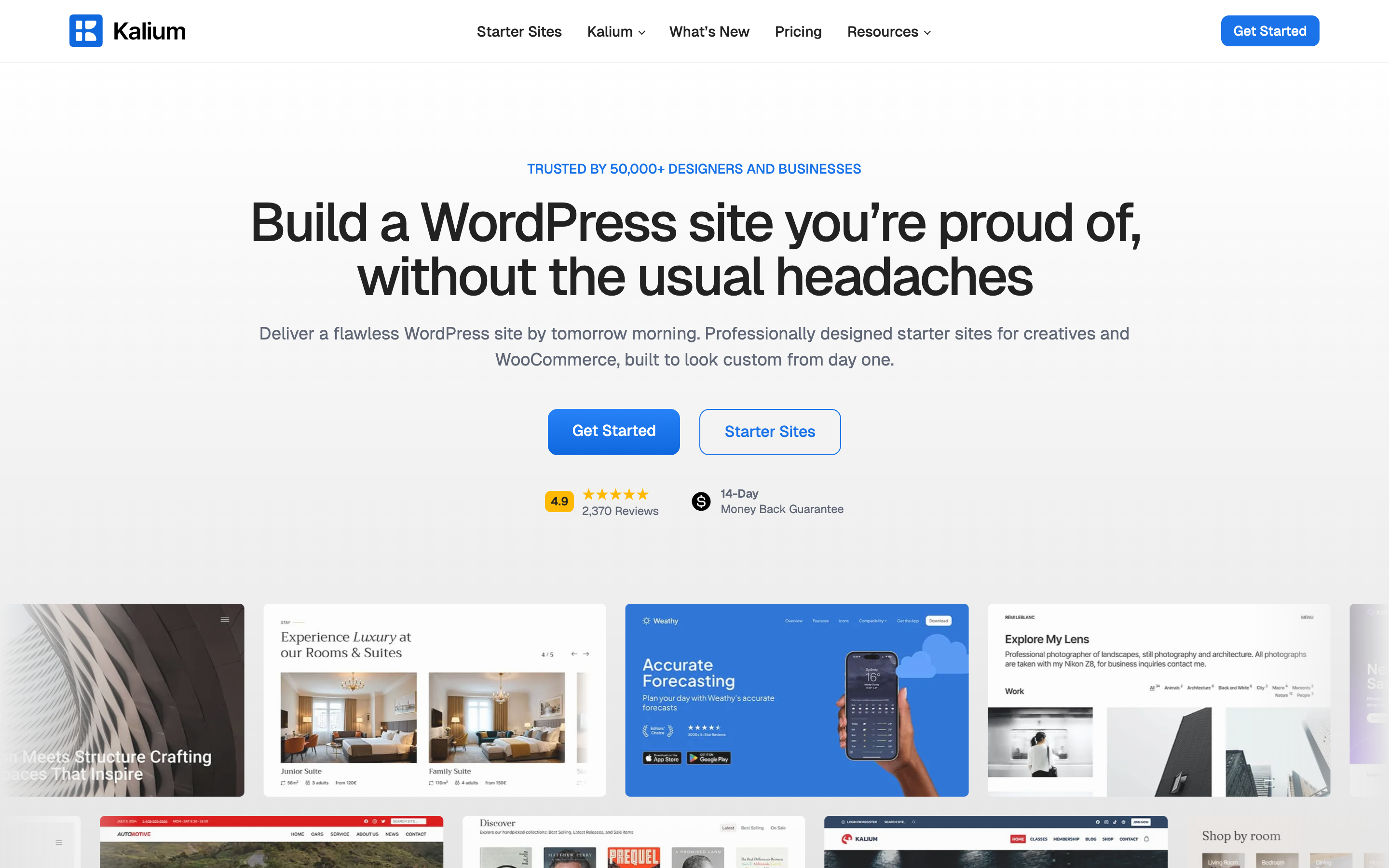 Kaliumtheme website screenshot
