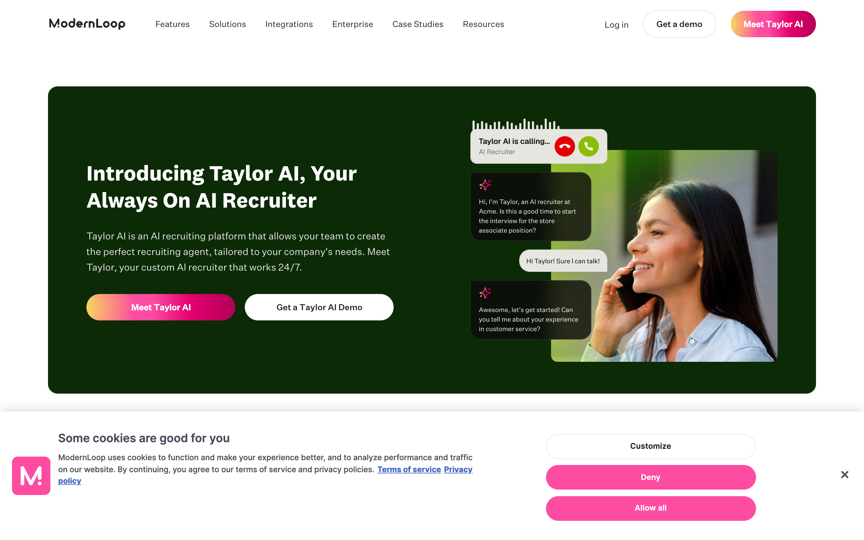 Modernloop website screenshot