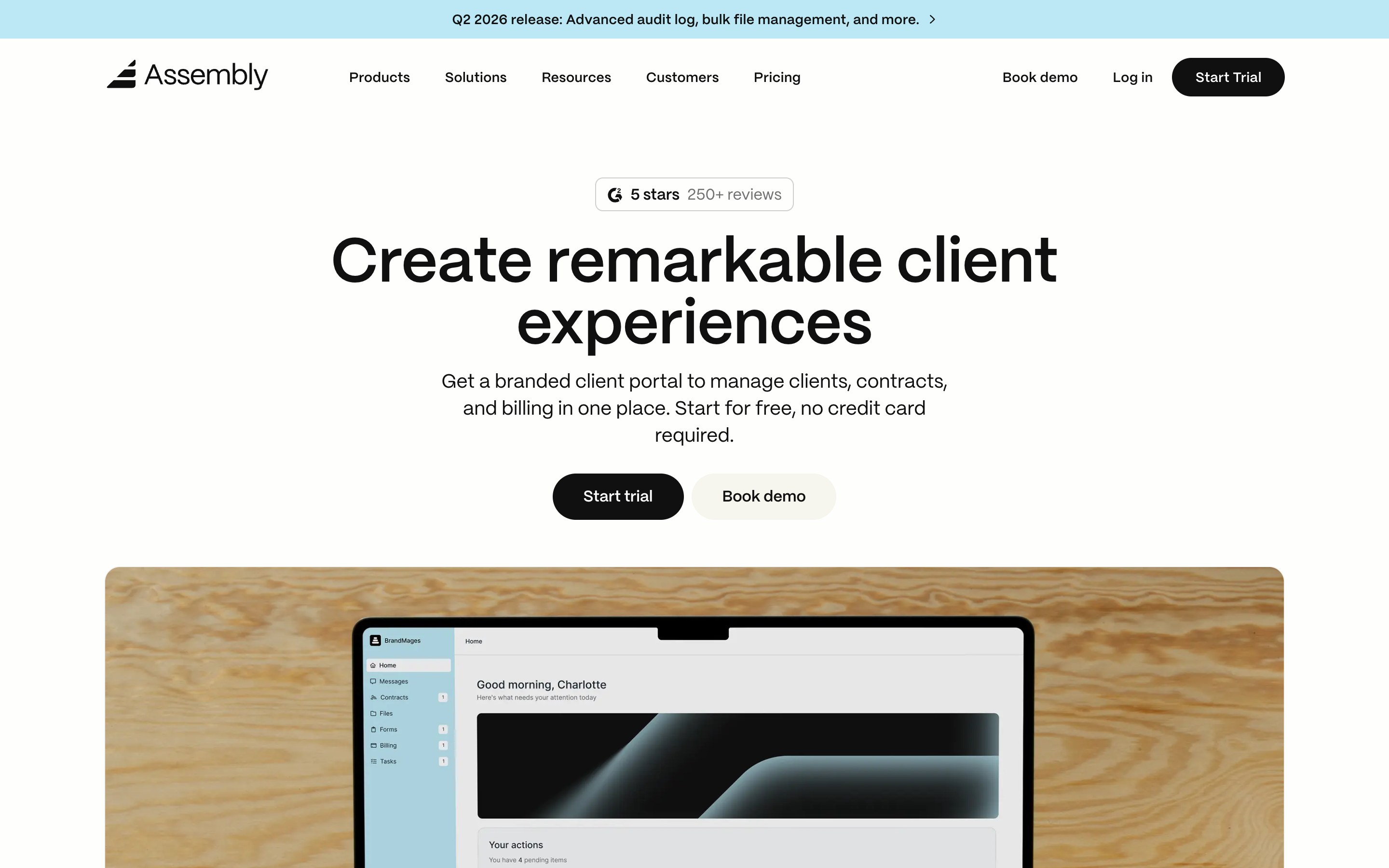 Assembly website screenshot