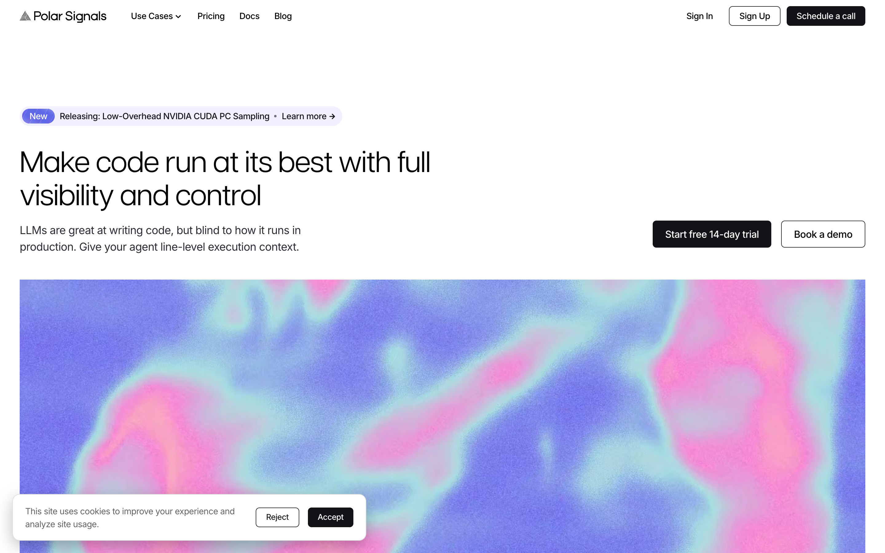 Polar Signals website screenshot