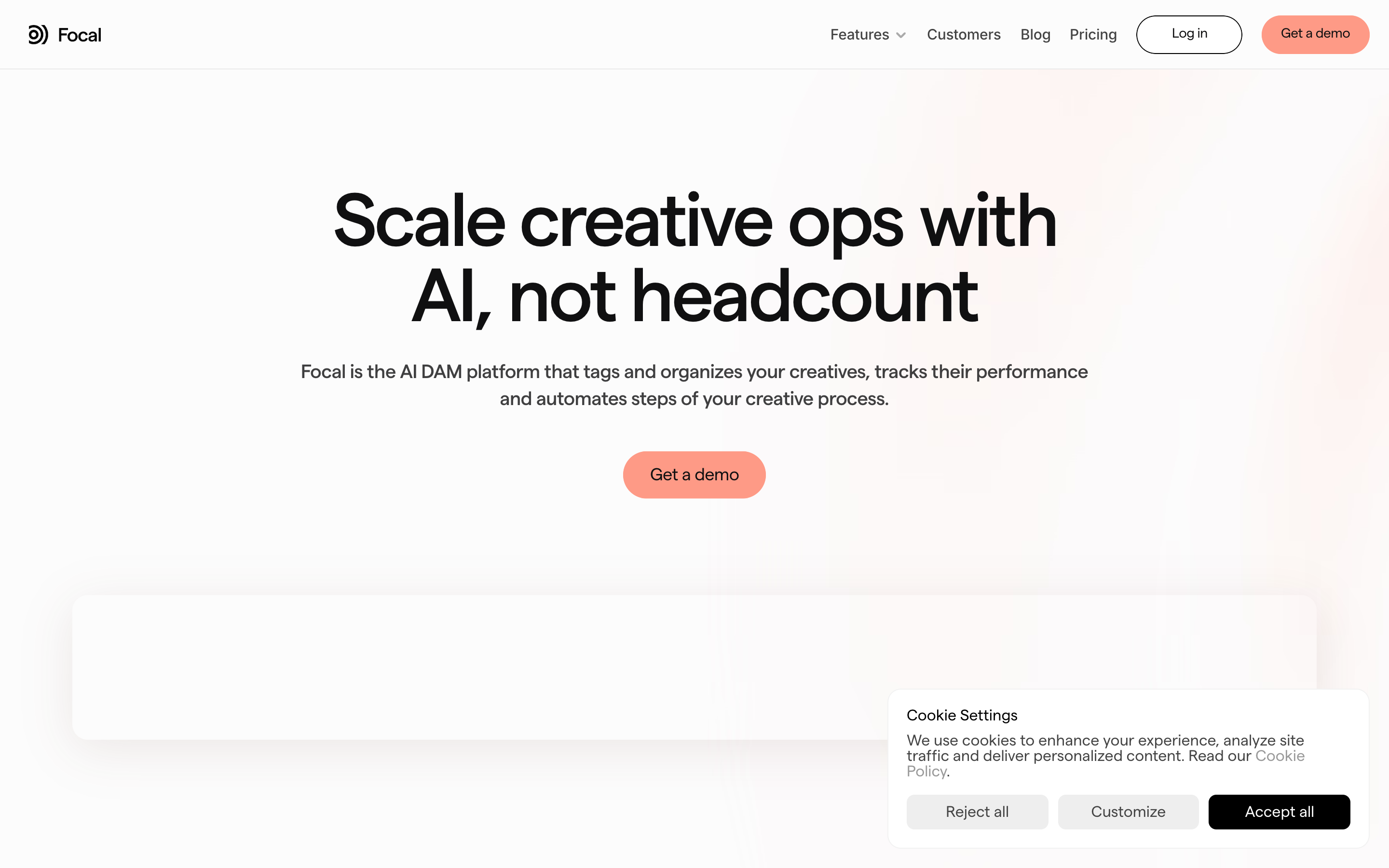 Focal website screenshot