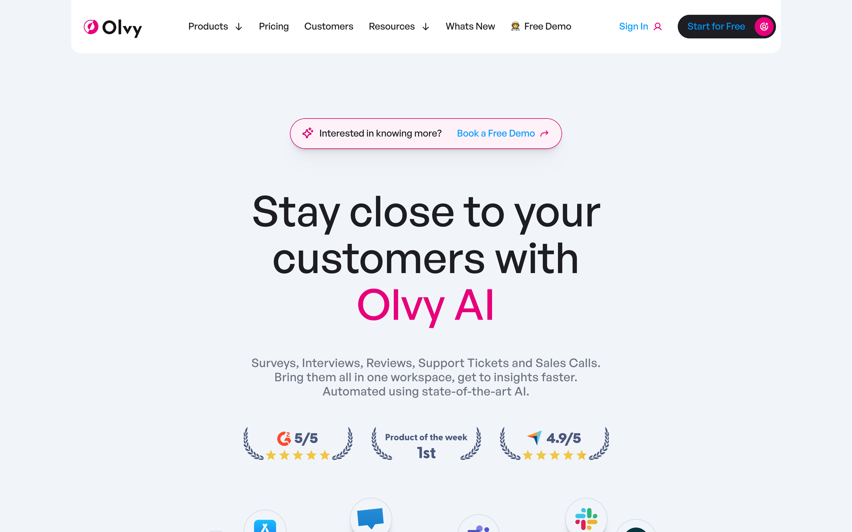 Olvy website screenshot