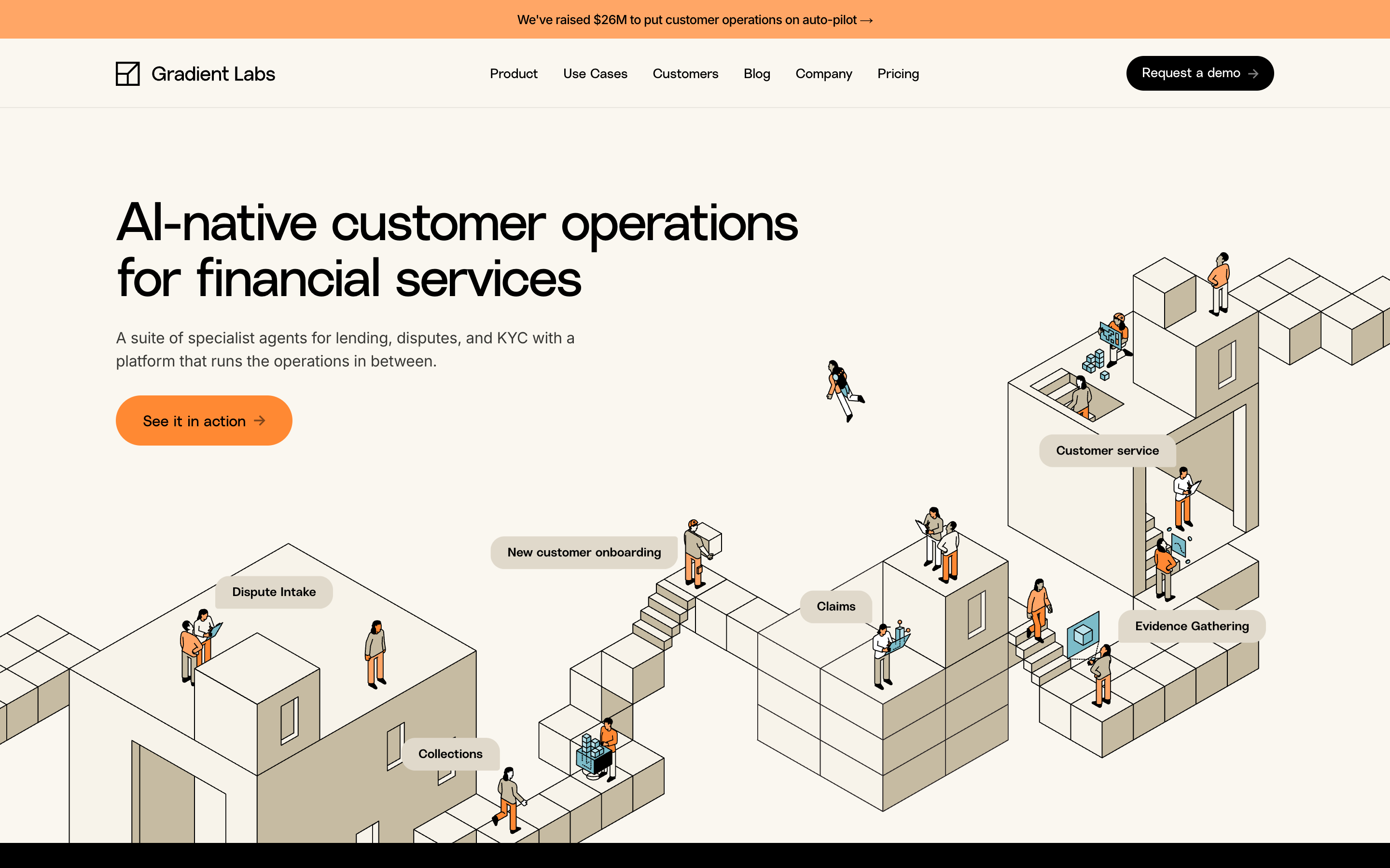 Gradient Labs website screenshot