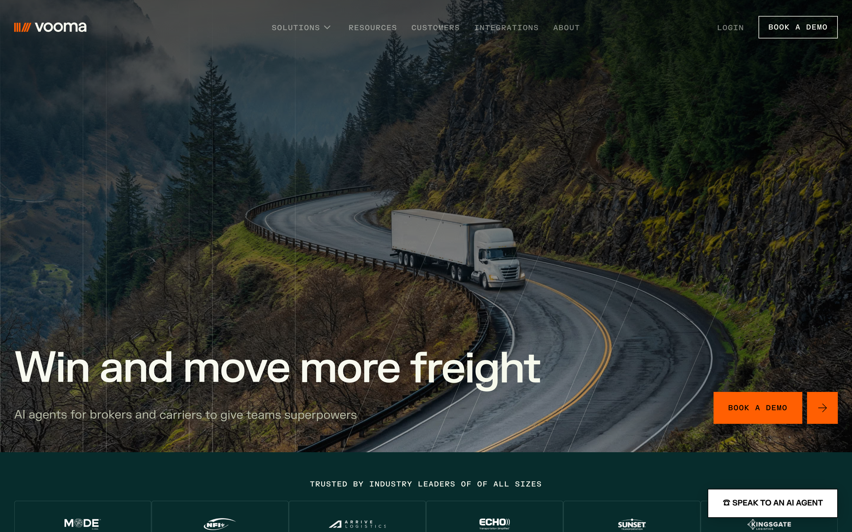 Vooma website screenshot