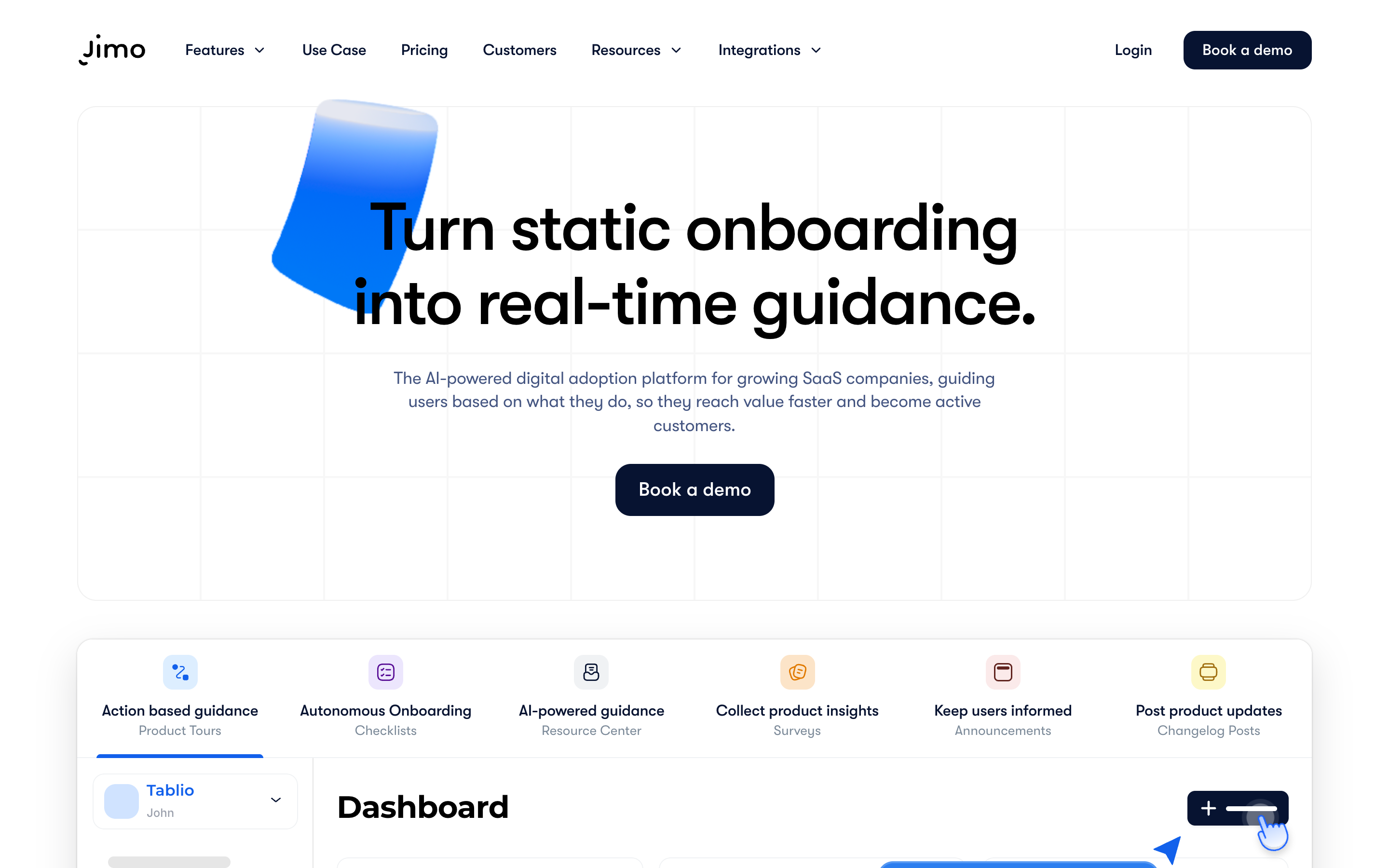 Usejimo website screenshot
