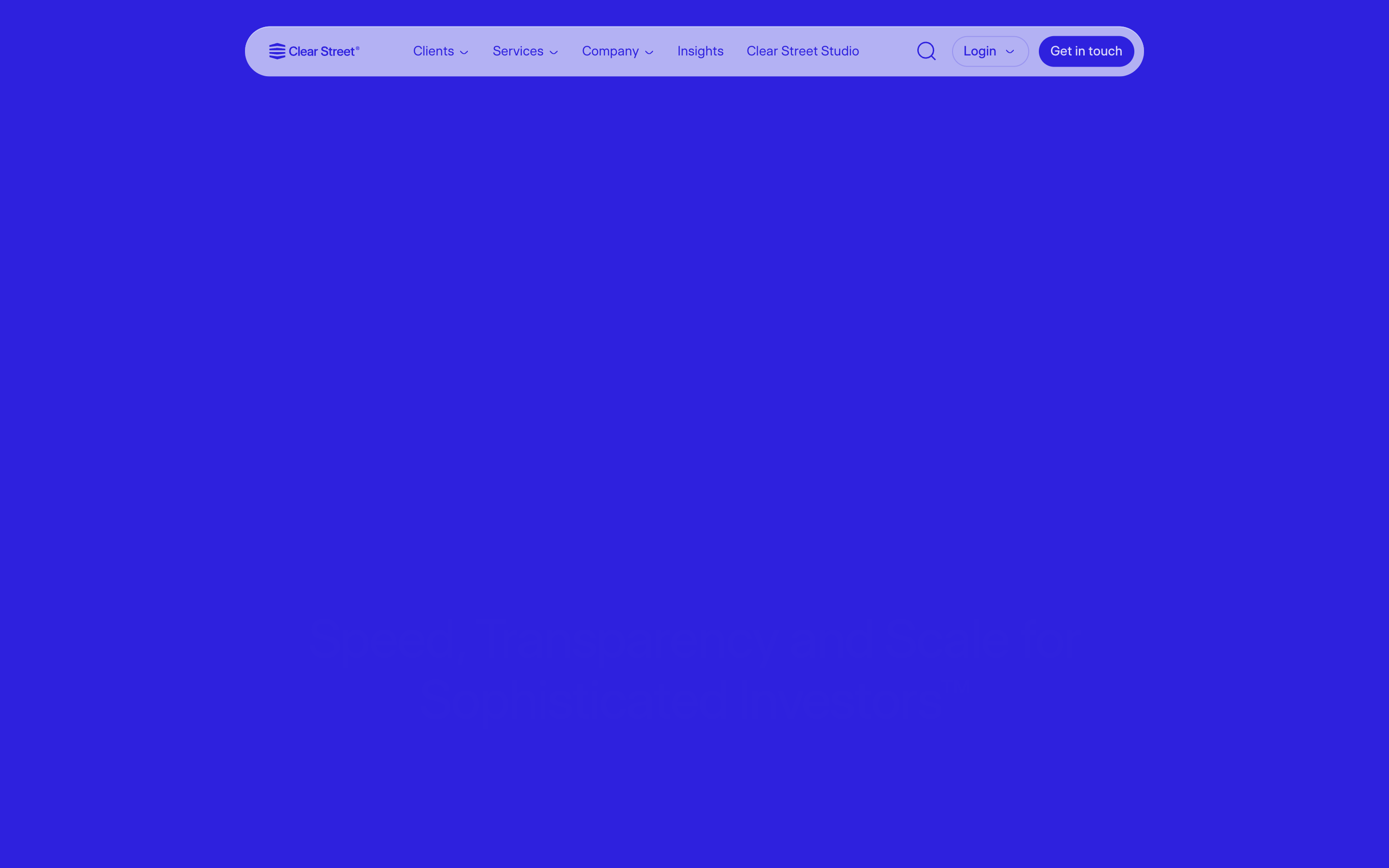 Clear Street website screenshot