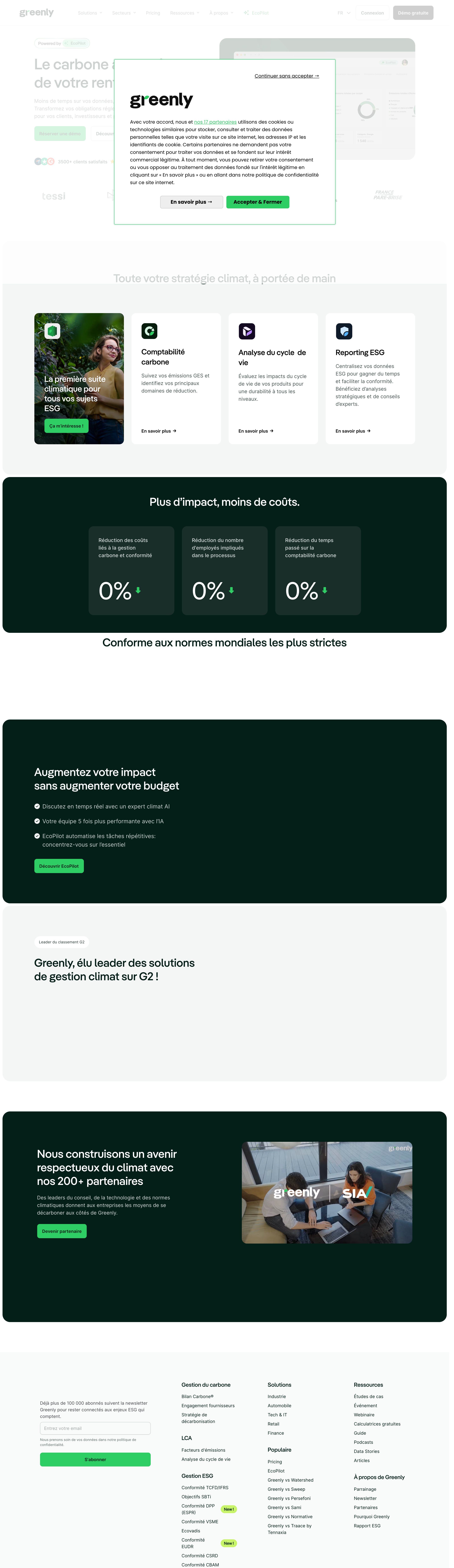 Greenly desktop screenshot