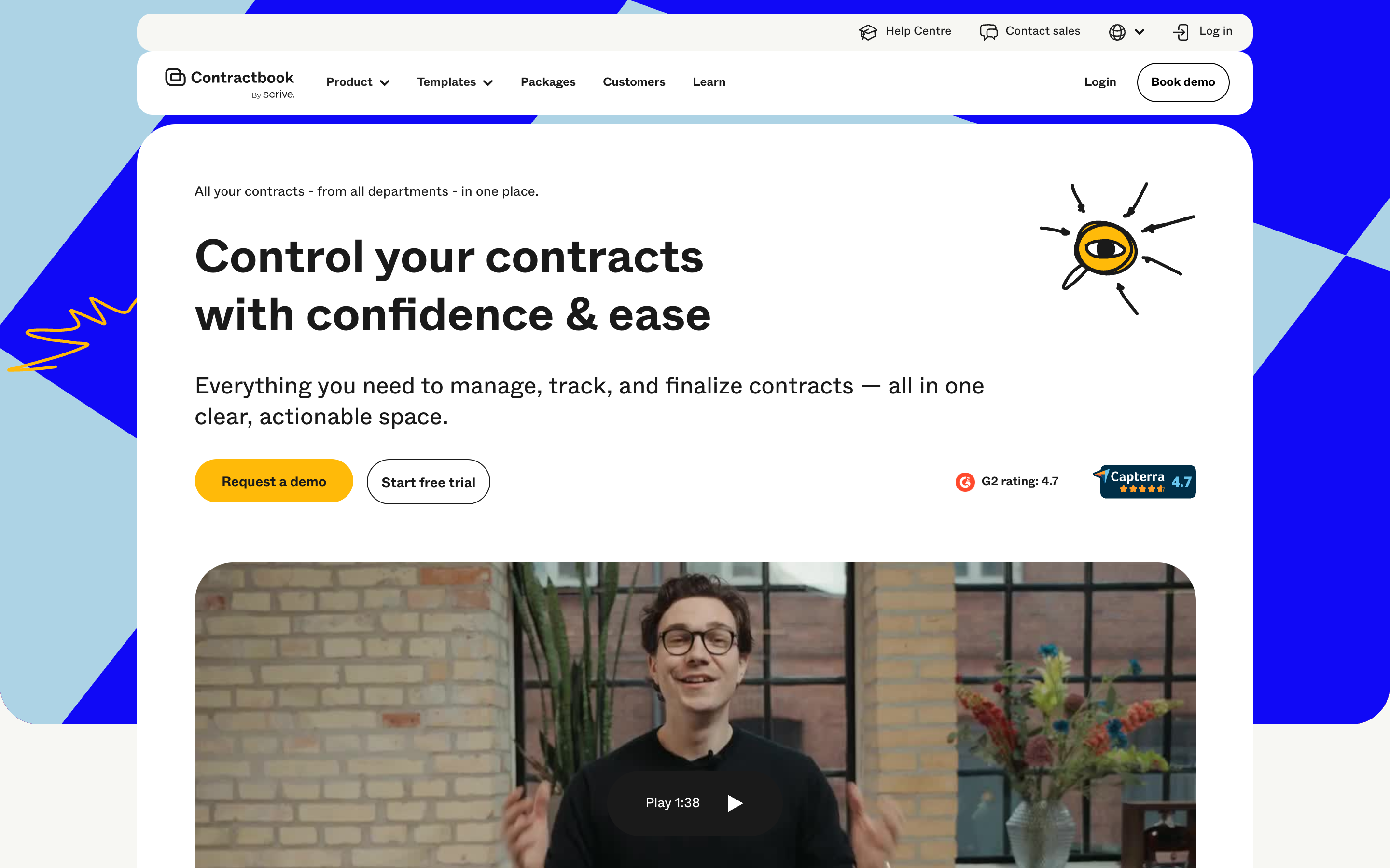 Contractbook website screenshot