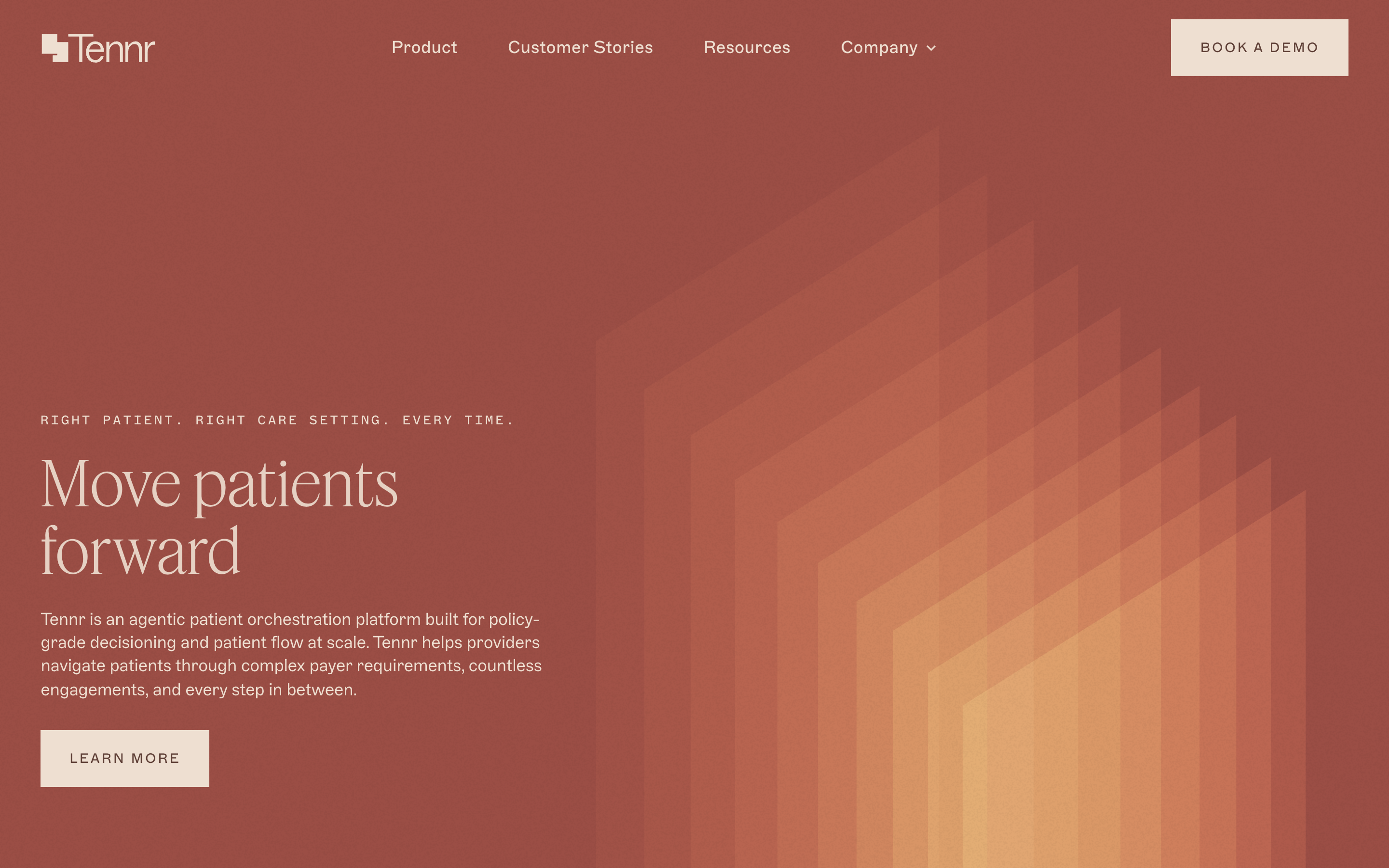 Tennr website screenshot