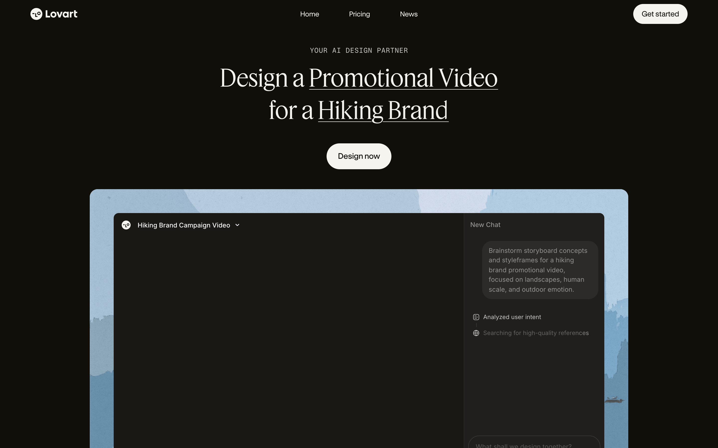 Lovart website screenshot