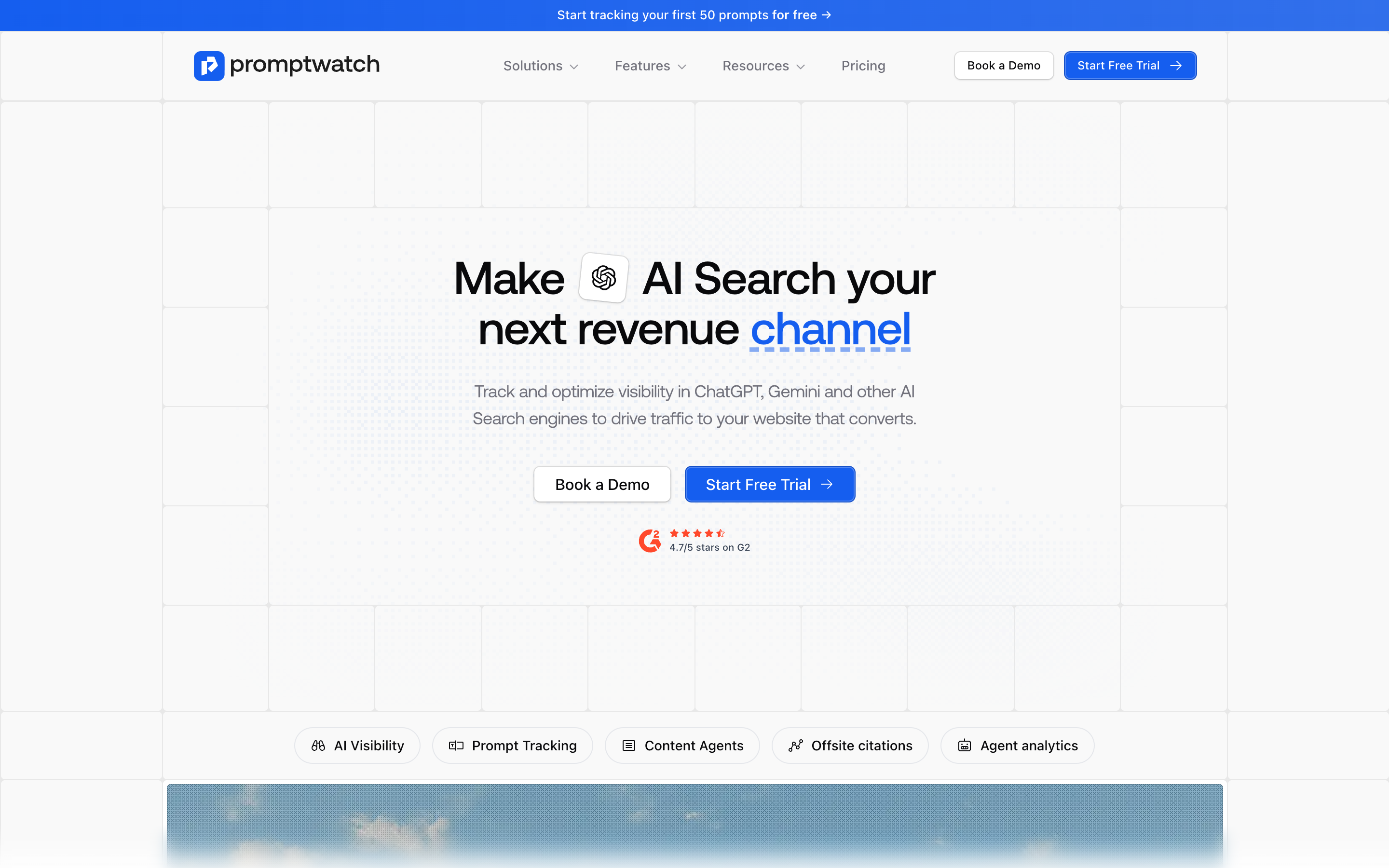 Promptwatch website screenshot