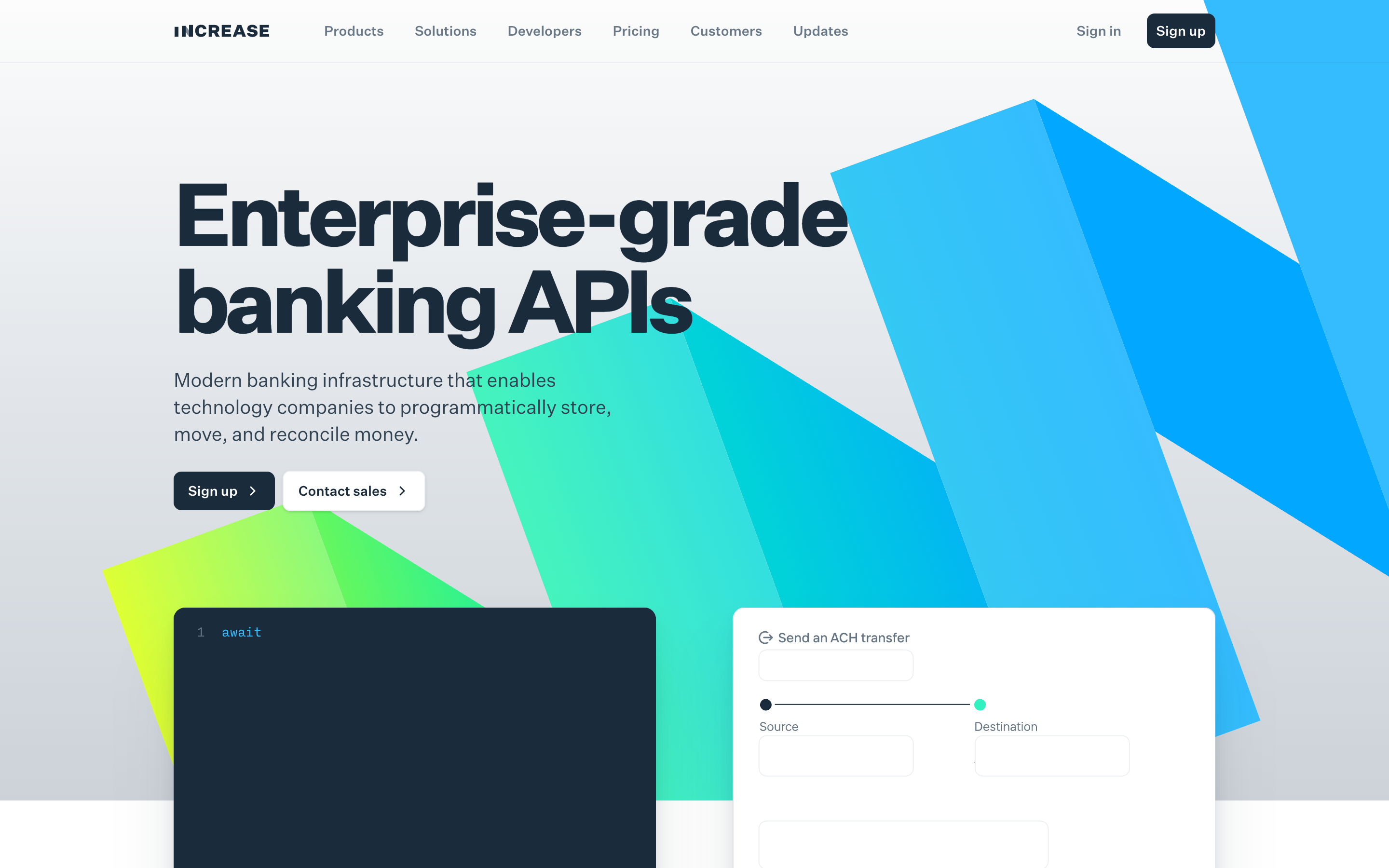 Increase website screenshot
