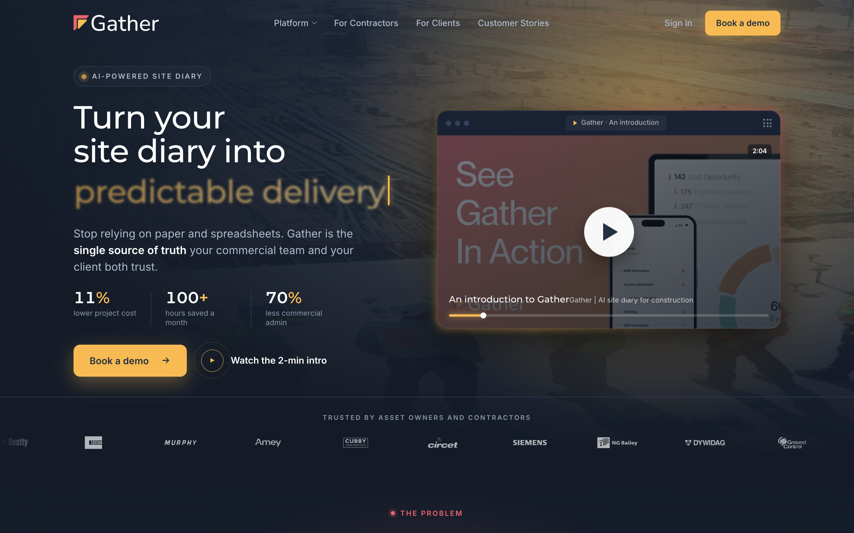 Gatherinsights website screenshot