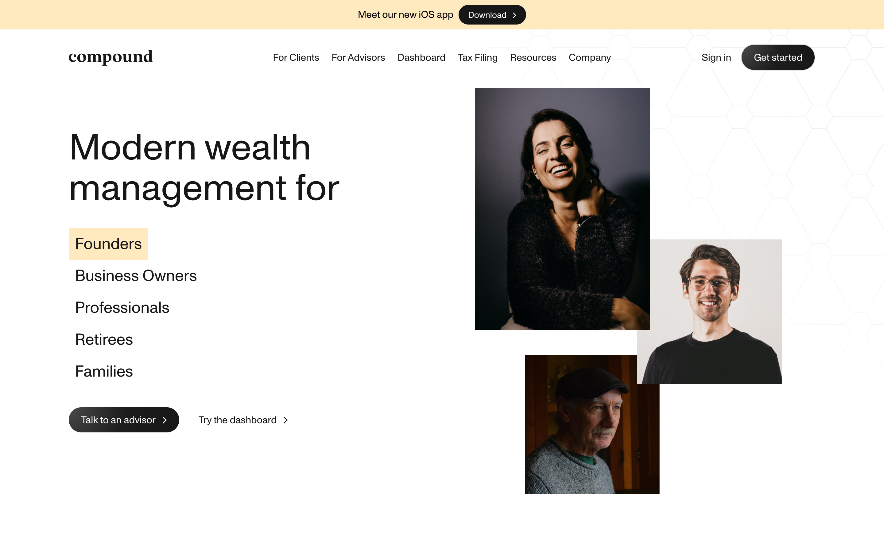 Compoundplanning website screenshot
