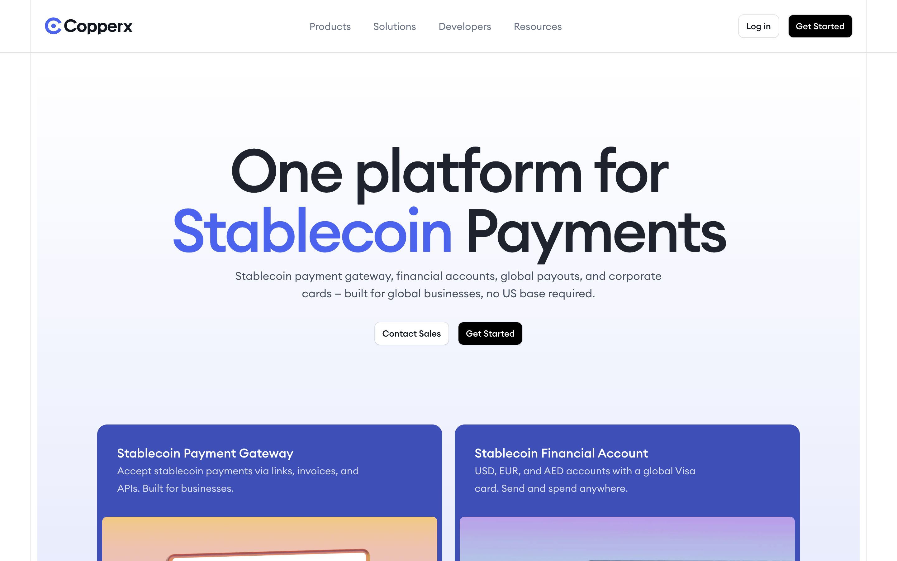 Copperx website screenshot
