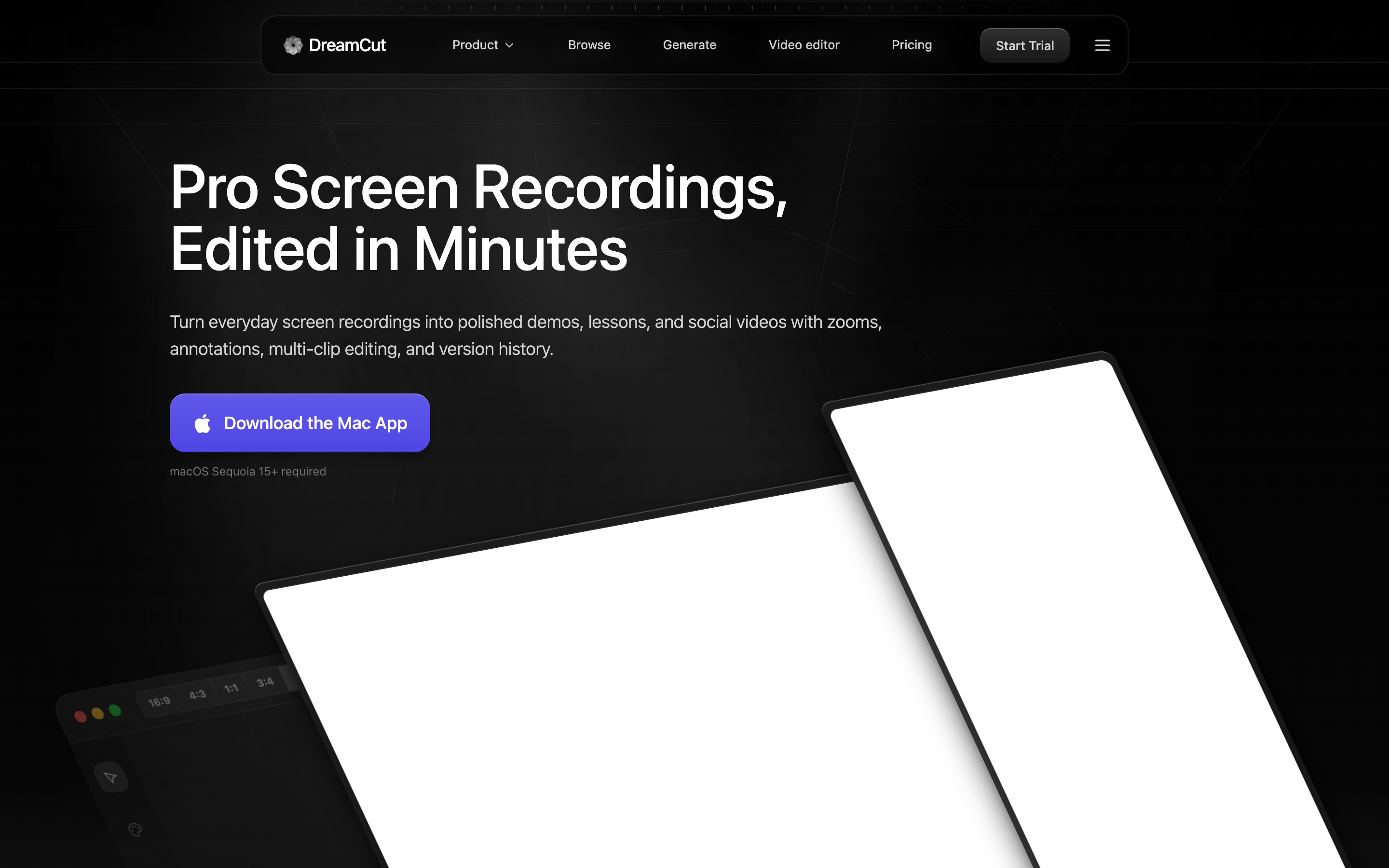 Dreamcut website screenshot