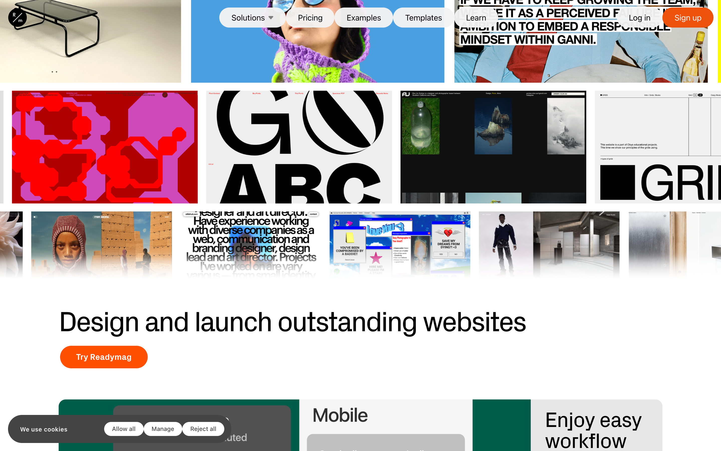 Readymag website screenshot