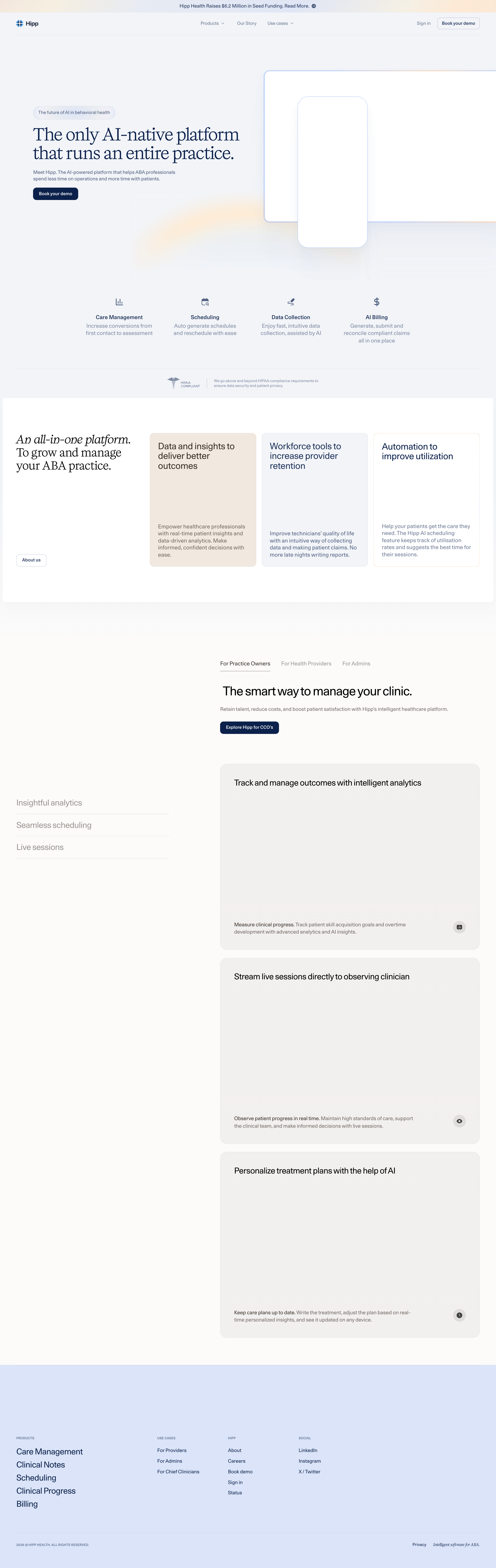 Hipp Health desktop screenshot