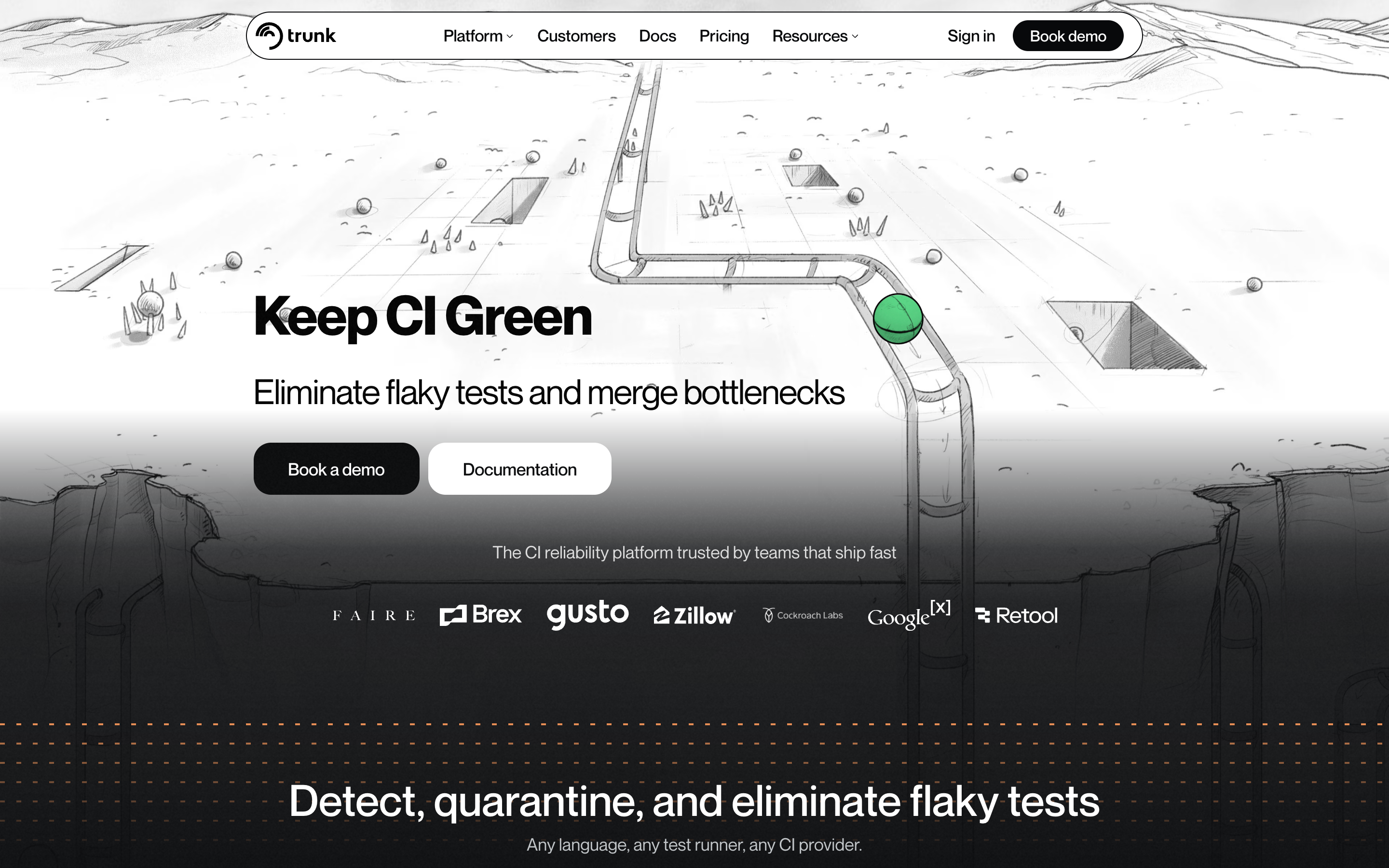 Trunk website screenshot