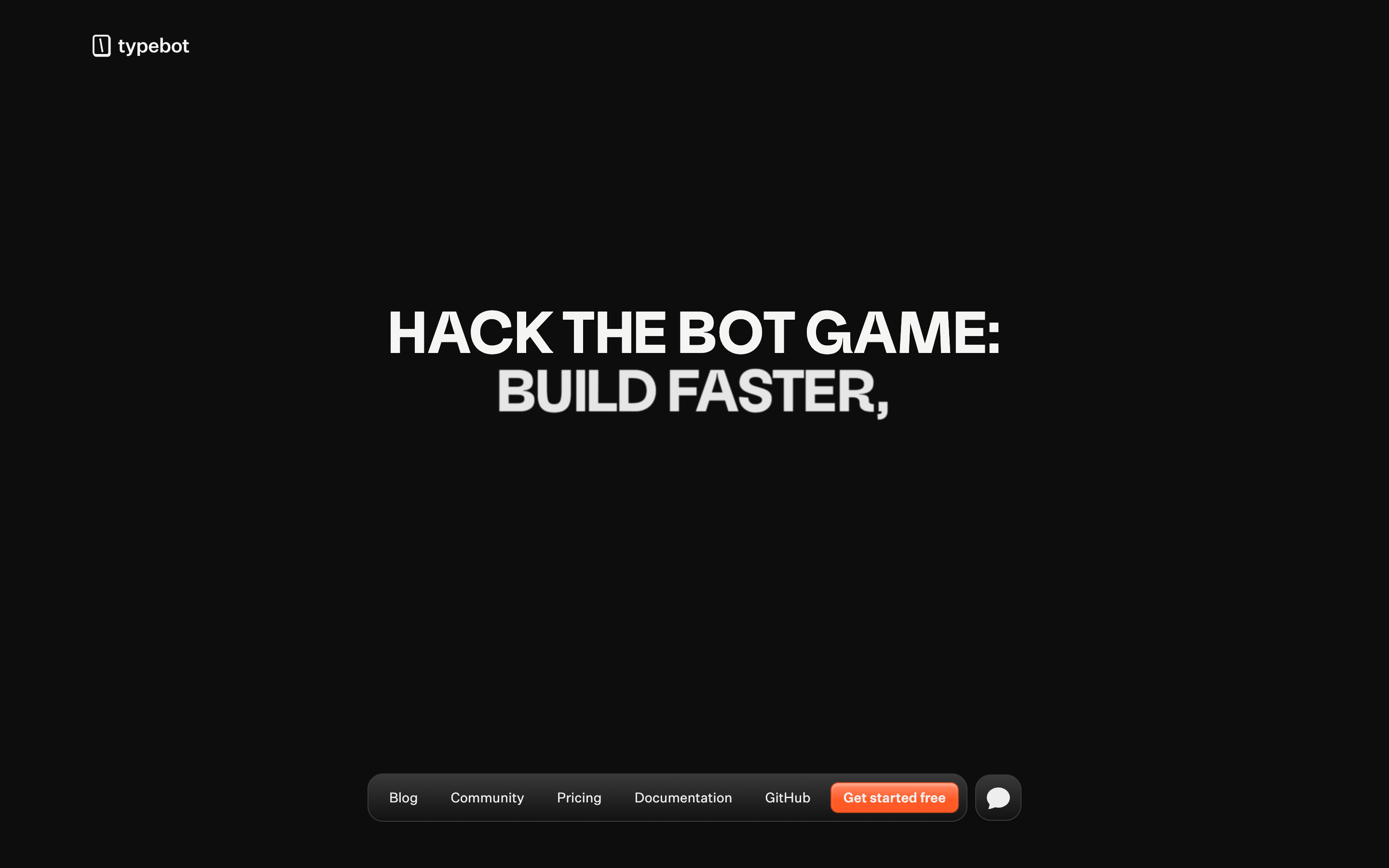 Typebot website screenshot