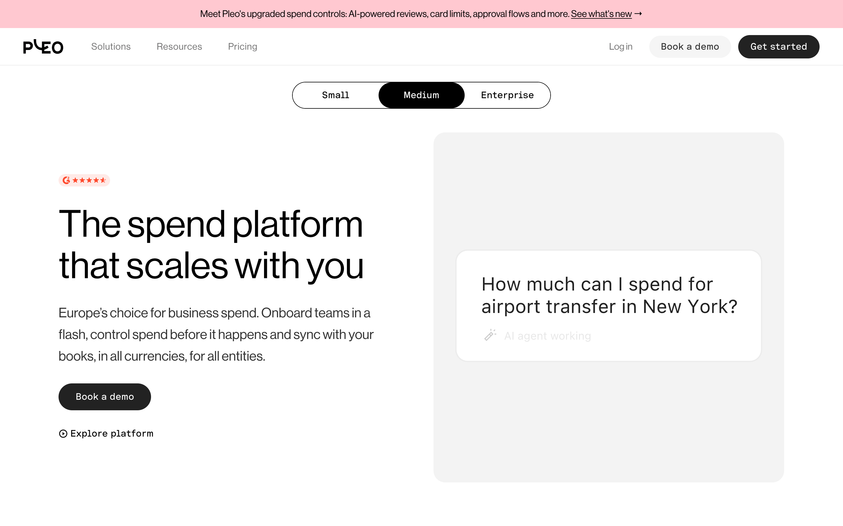 Pleo website screenshot
