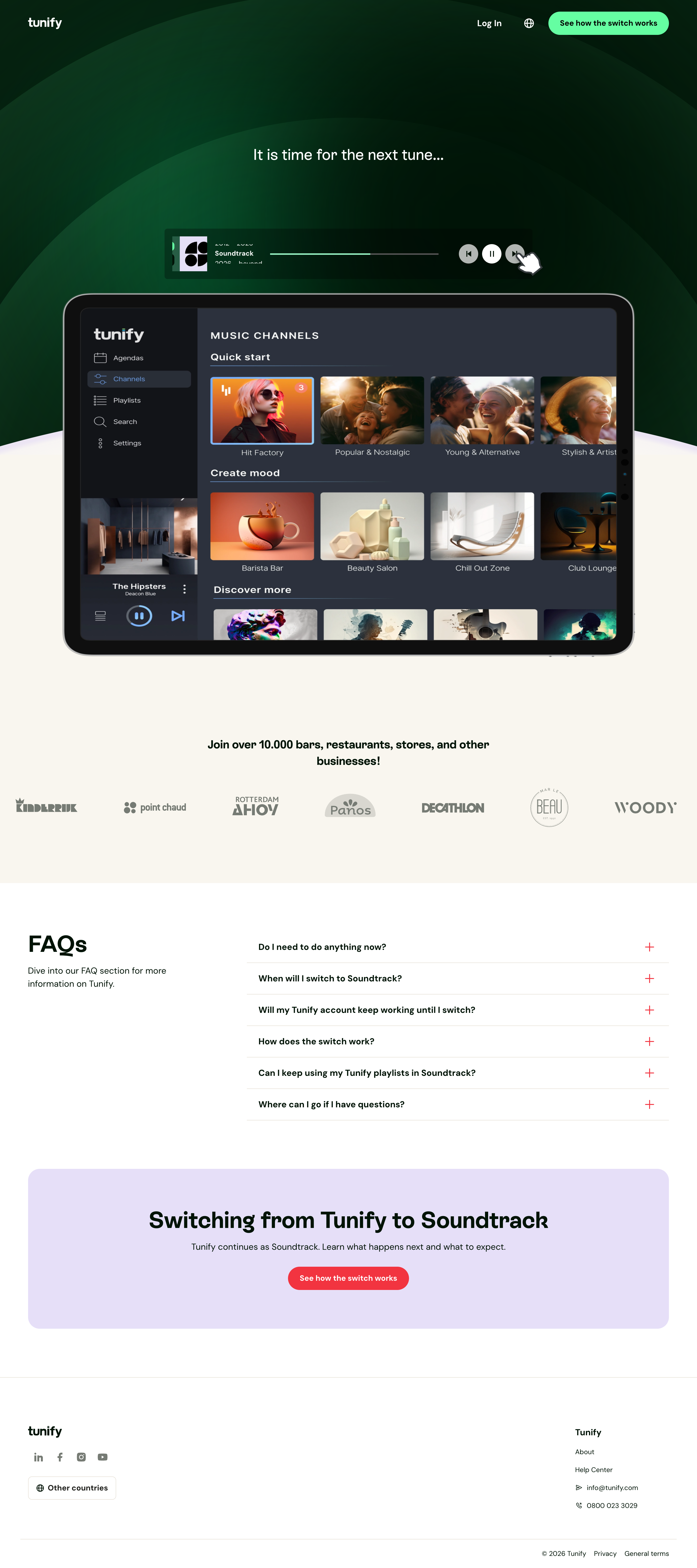 Tunify desktop screenshot