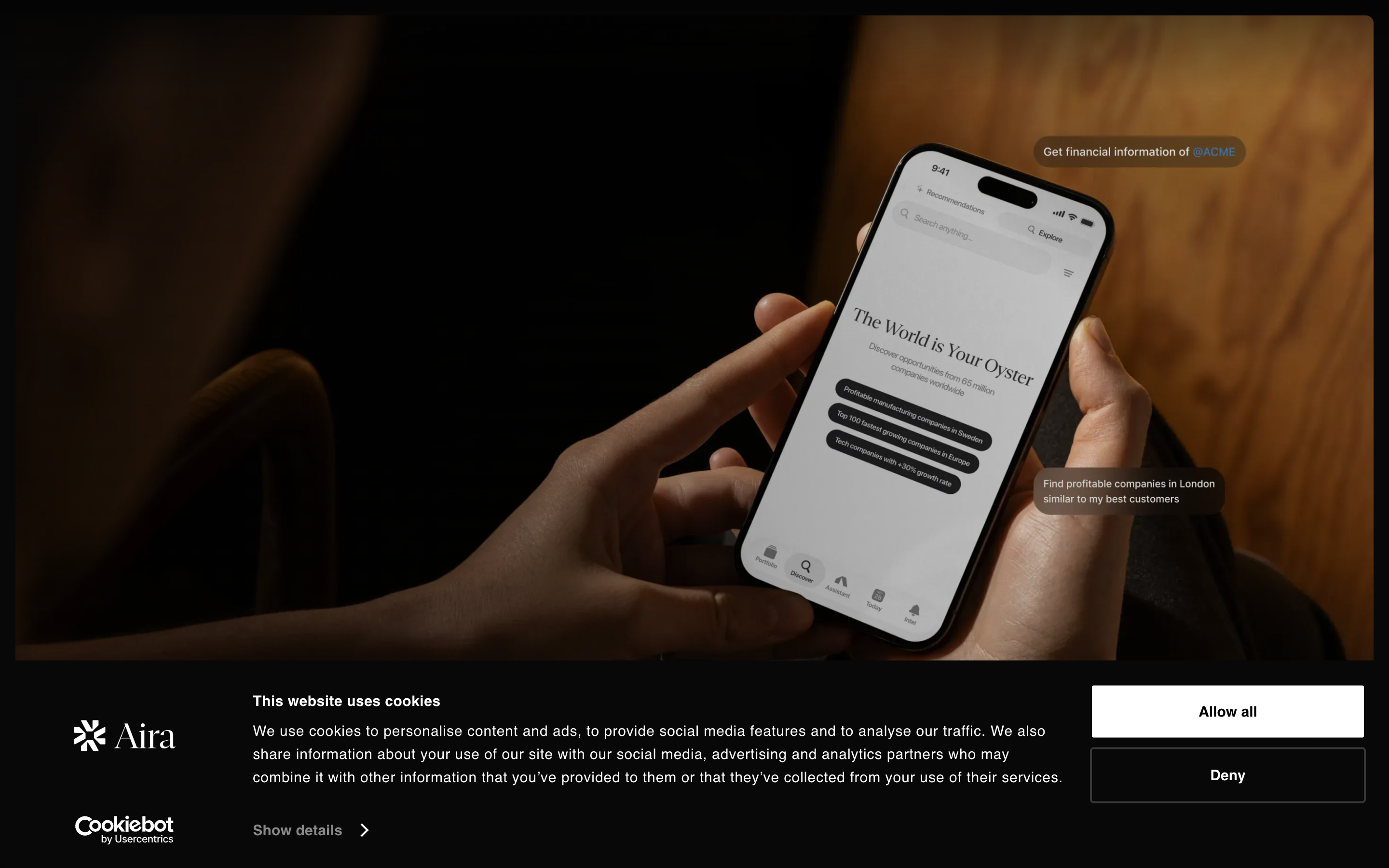 Oscha website screenshot