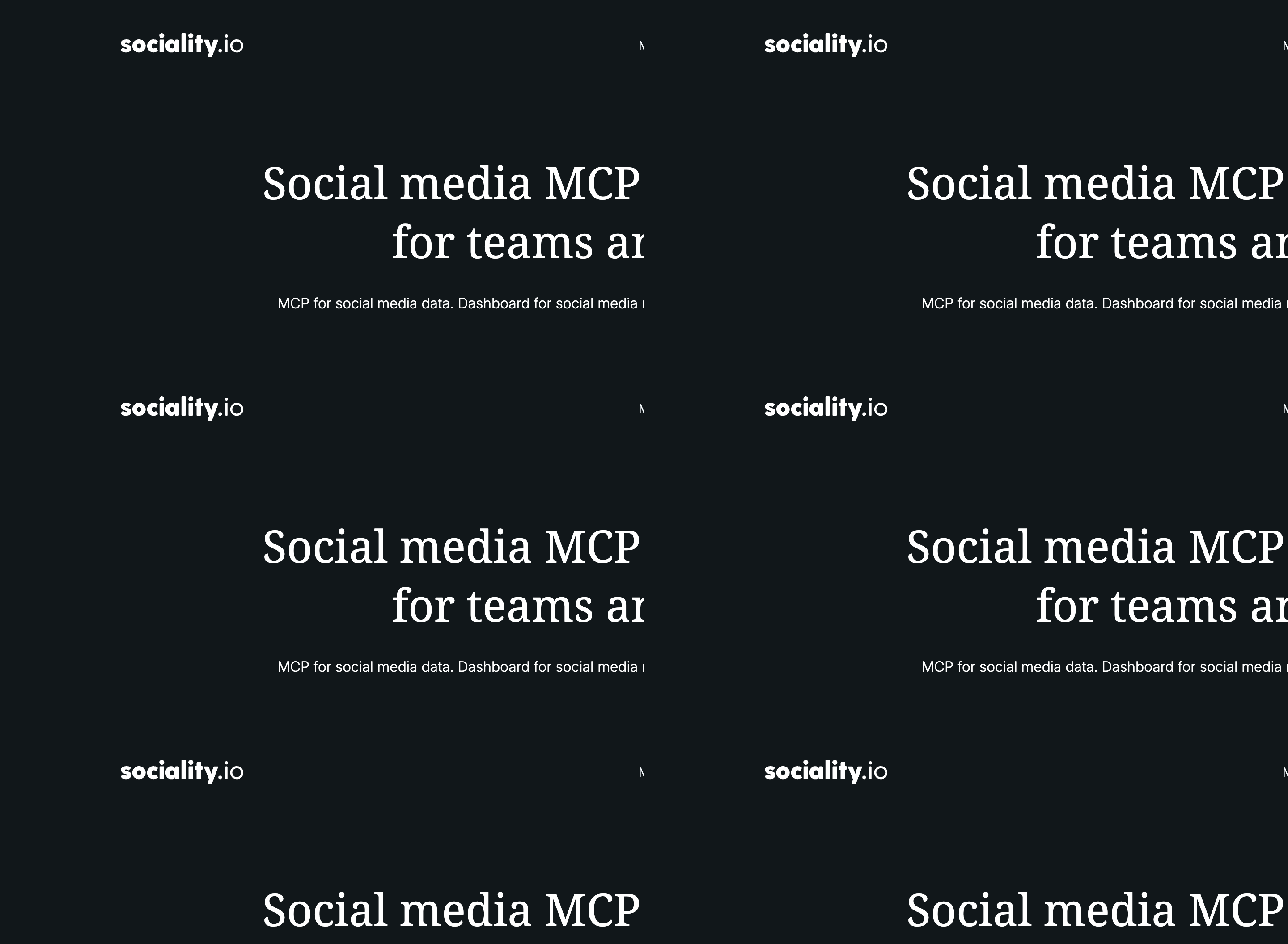 Sociality desktop screenshot