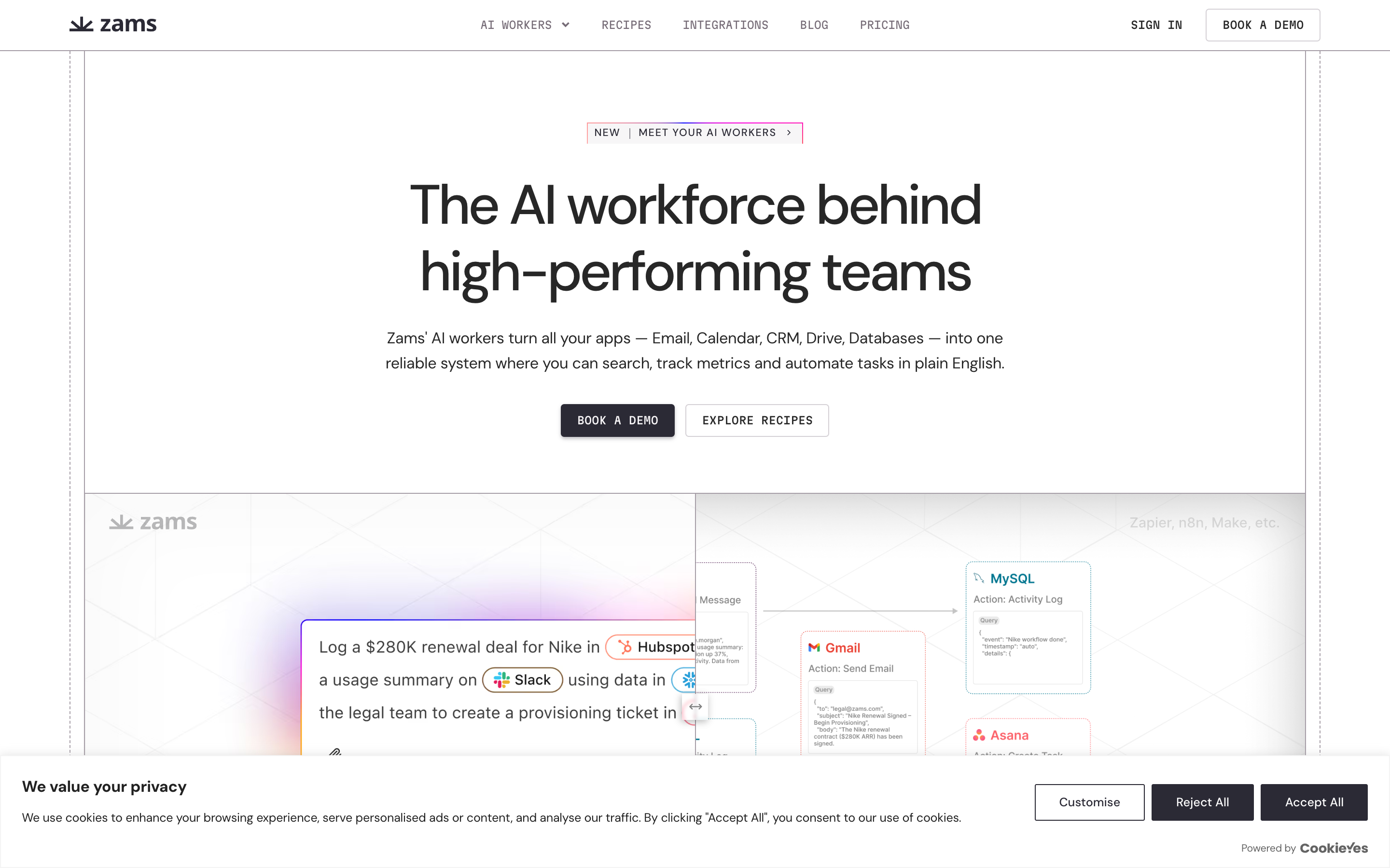Obviously website screenshot