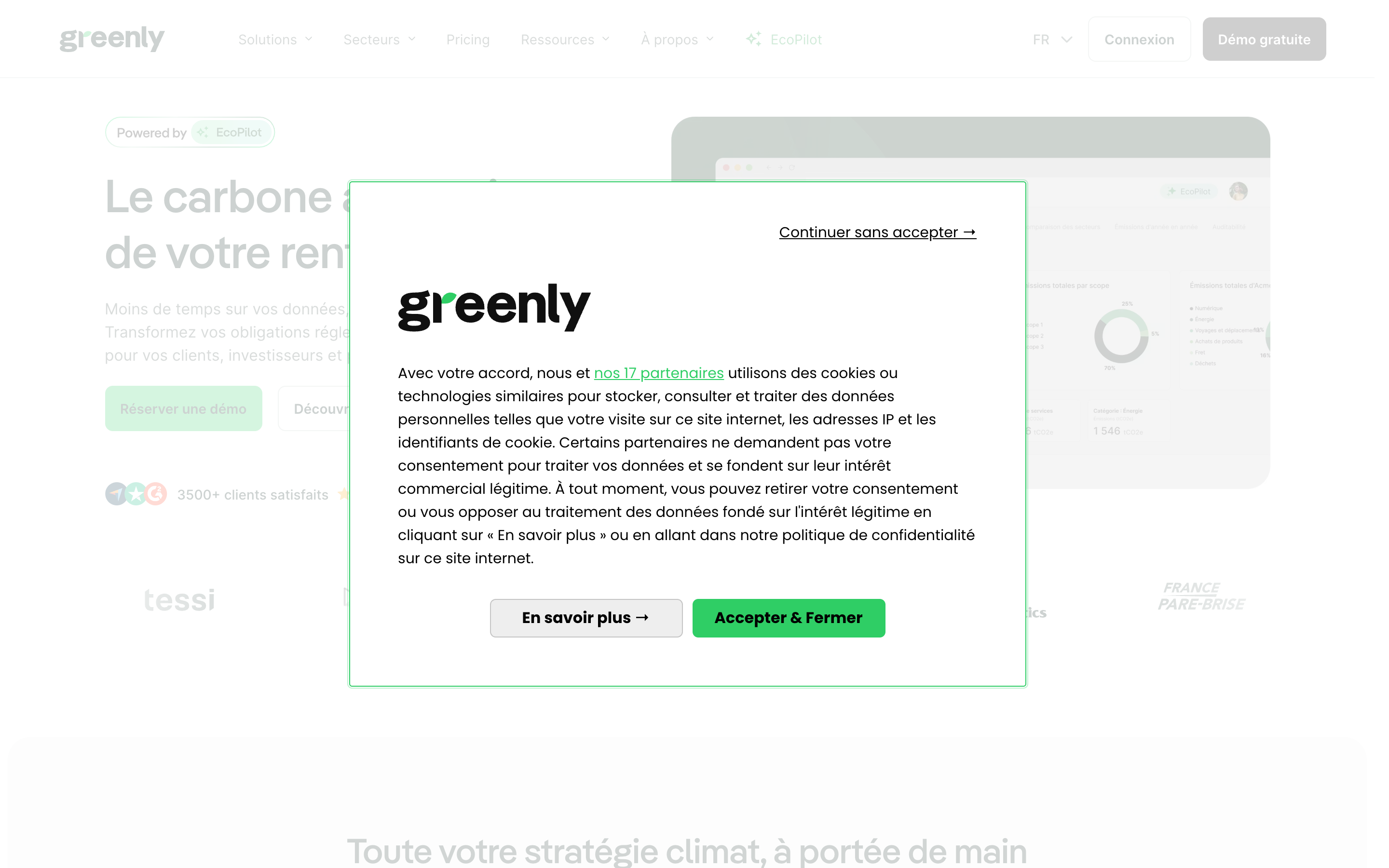 Greenly website screenshot
